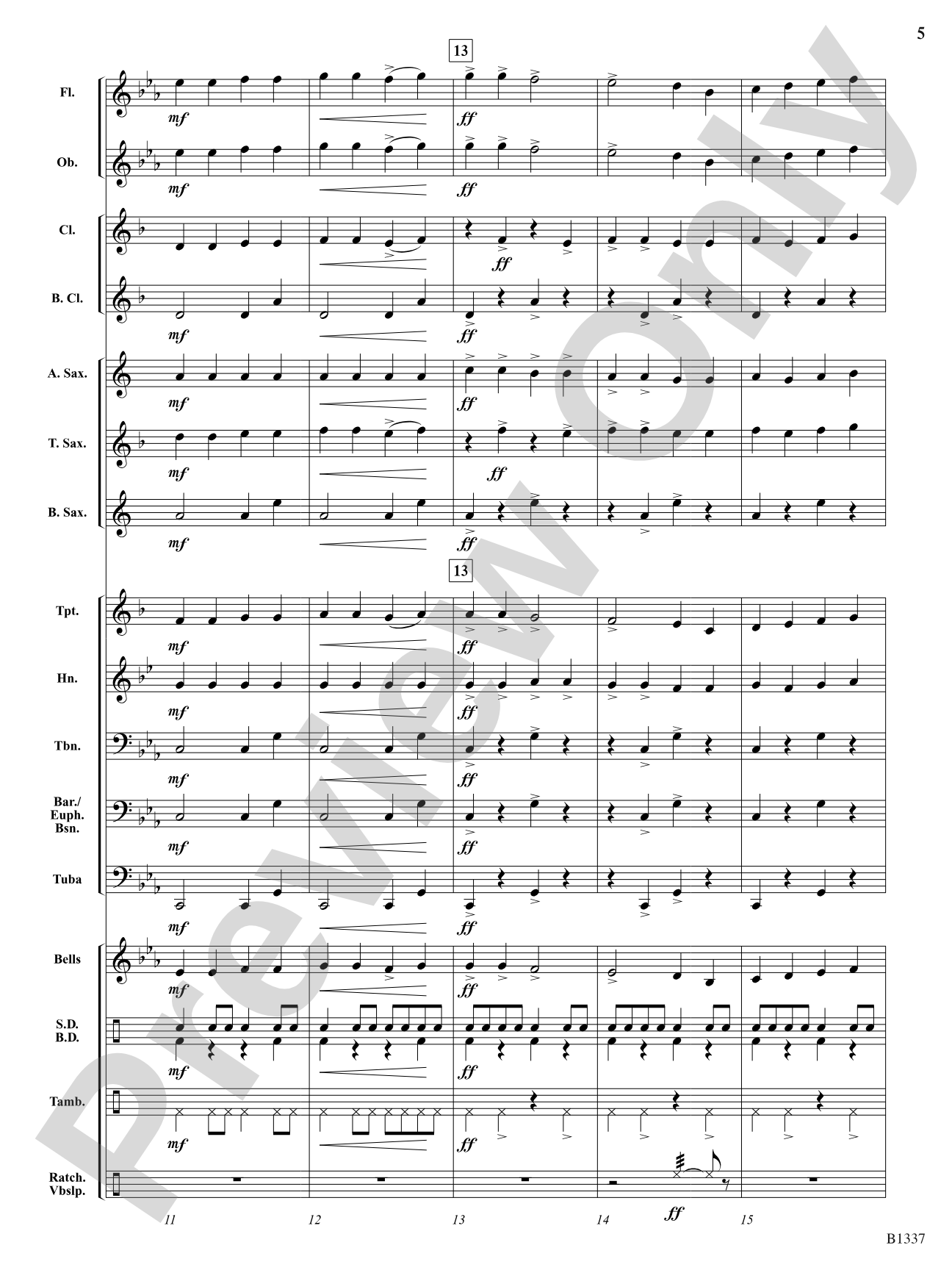 Dance of the Jabberwocky: Score