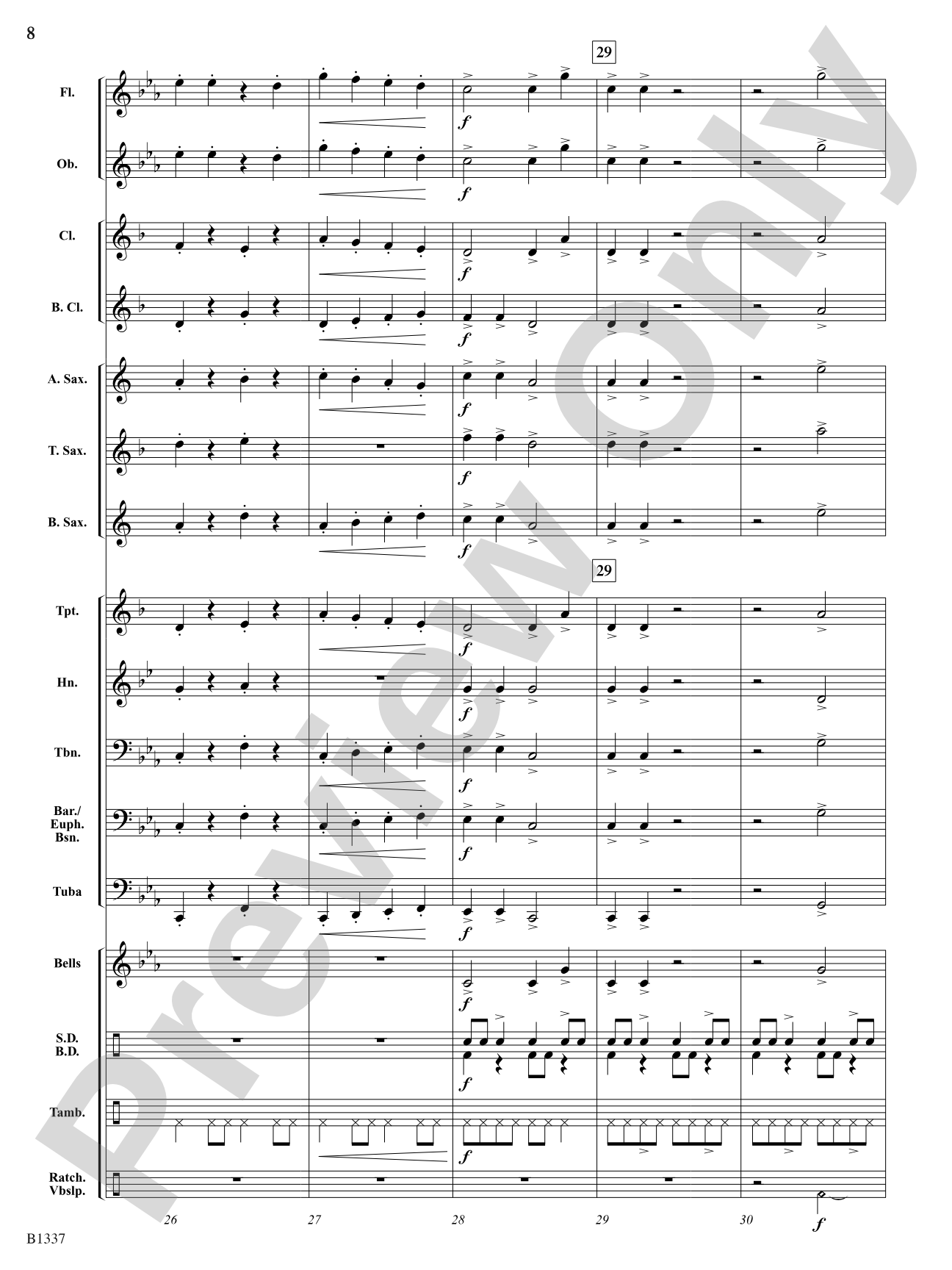 Dance of the Jabberwocky: Score