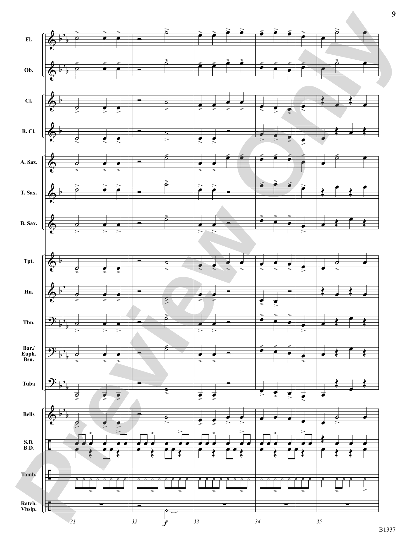 Dance of the Jabberwocky: Score