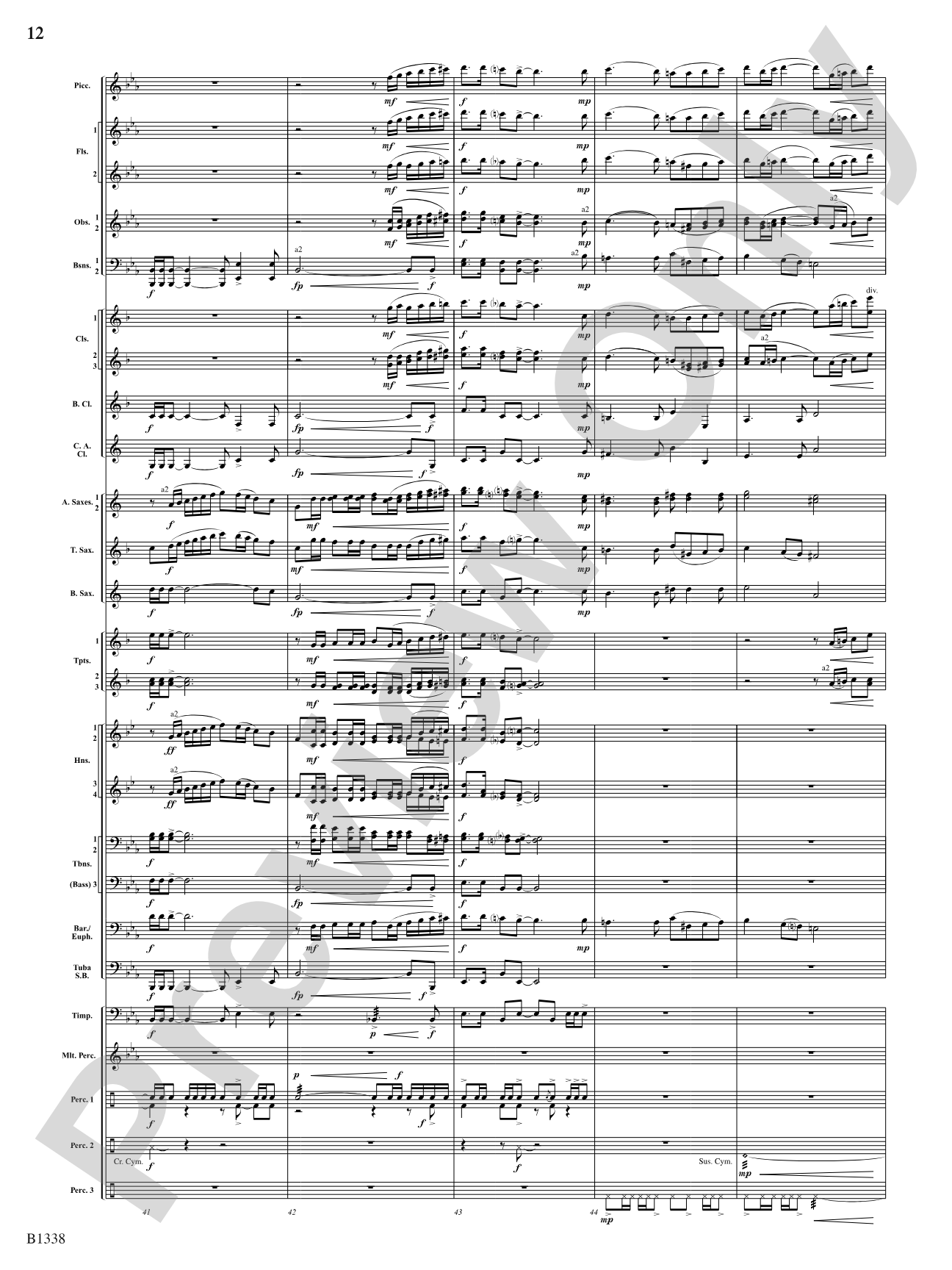 Rock Springs Saga: Concert Band Conductor Score & Parts