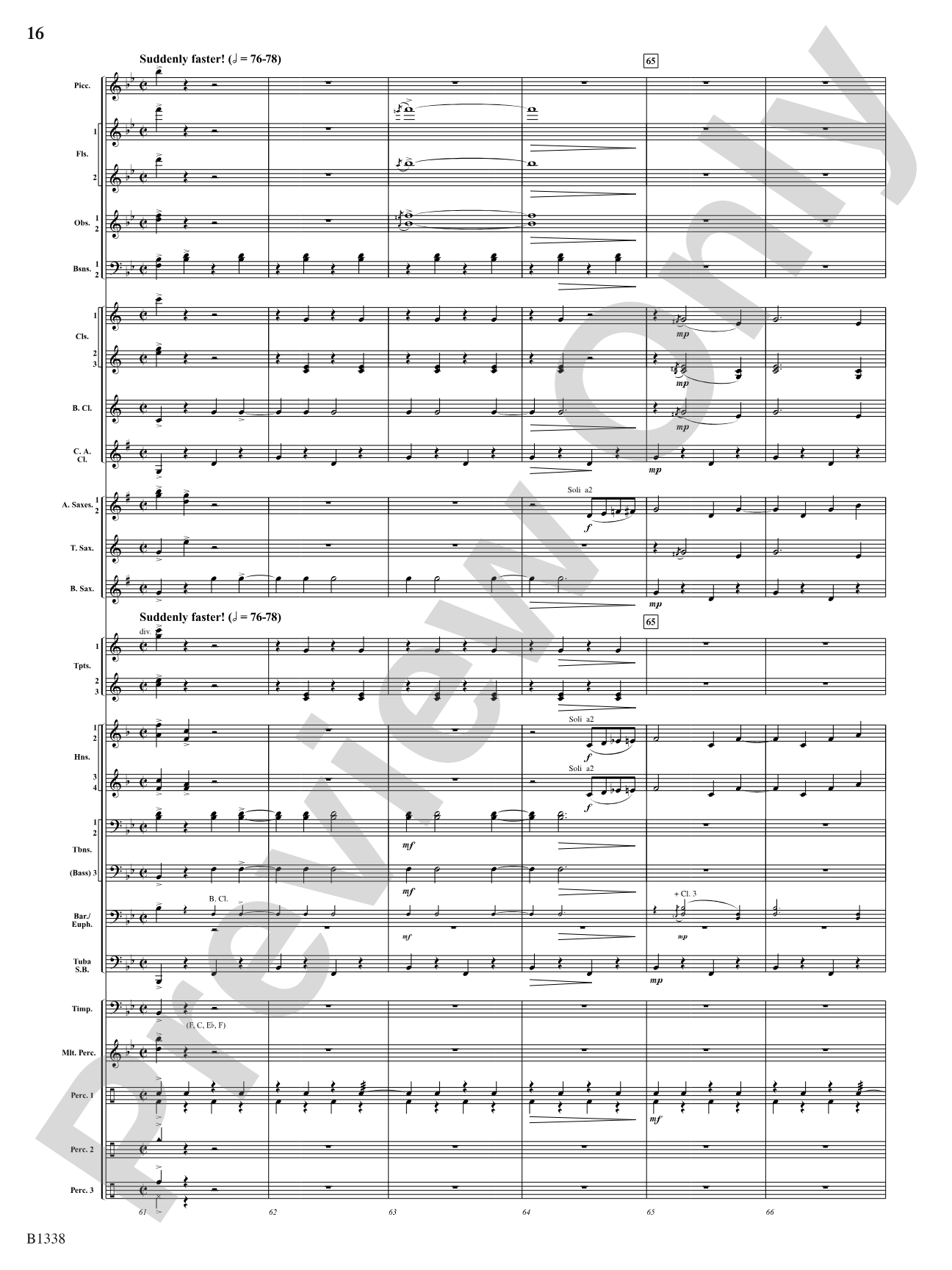 Rock Springs Saga: Concert Band Conductor Score & Parts