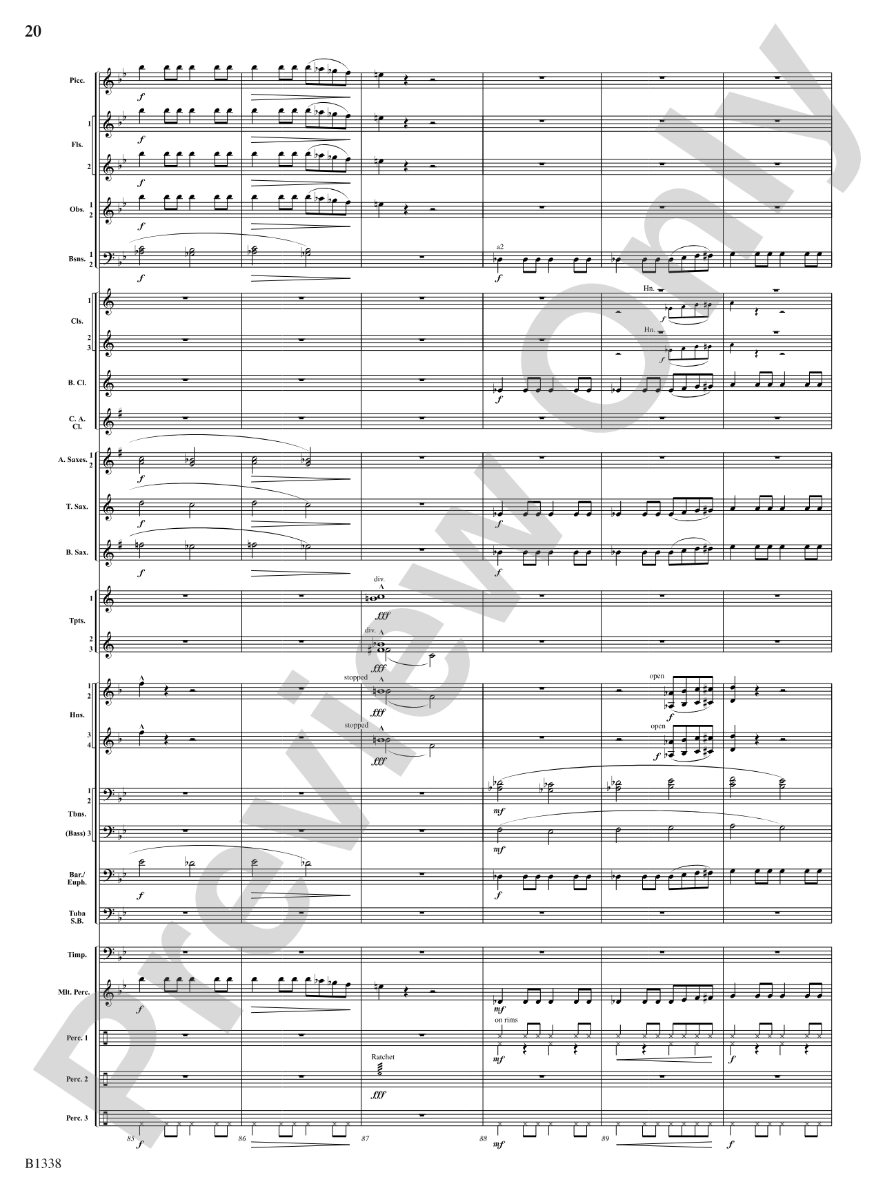 Rock Springs Saga: Concert Band Conductor Score & Parts