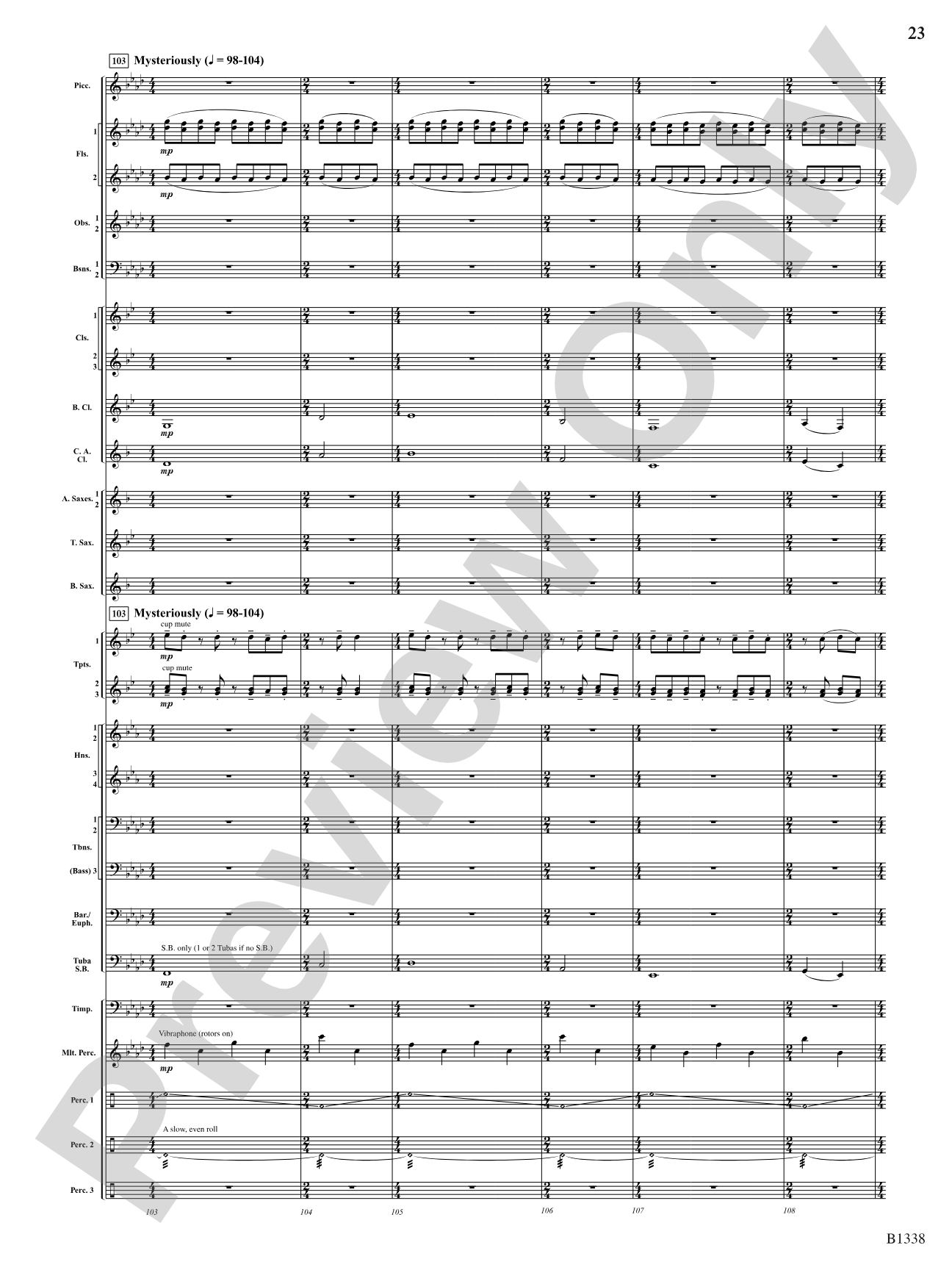 Rock Springs Saga: Concert Band Conductor Score & Parts