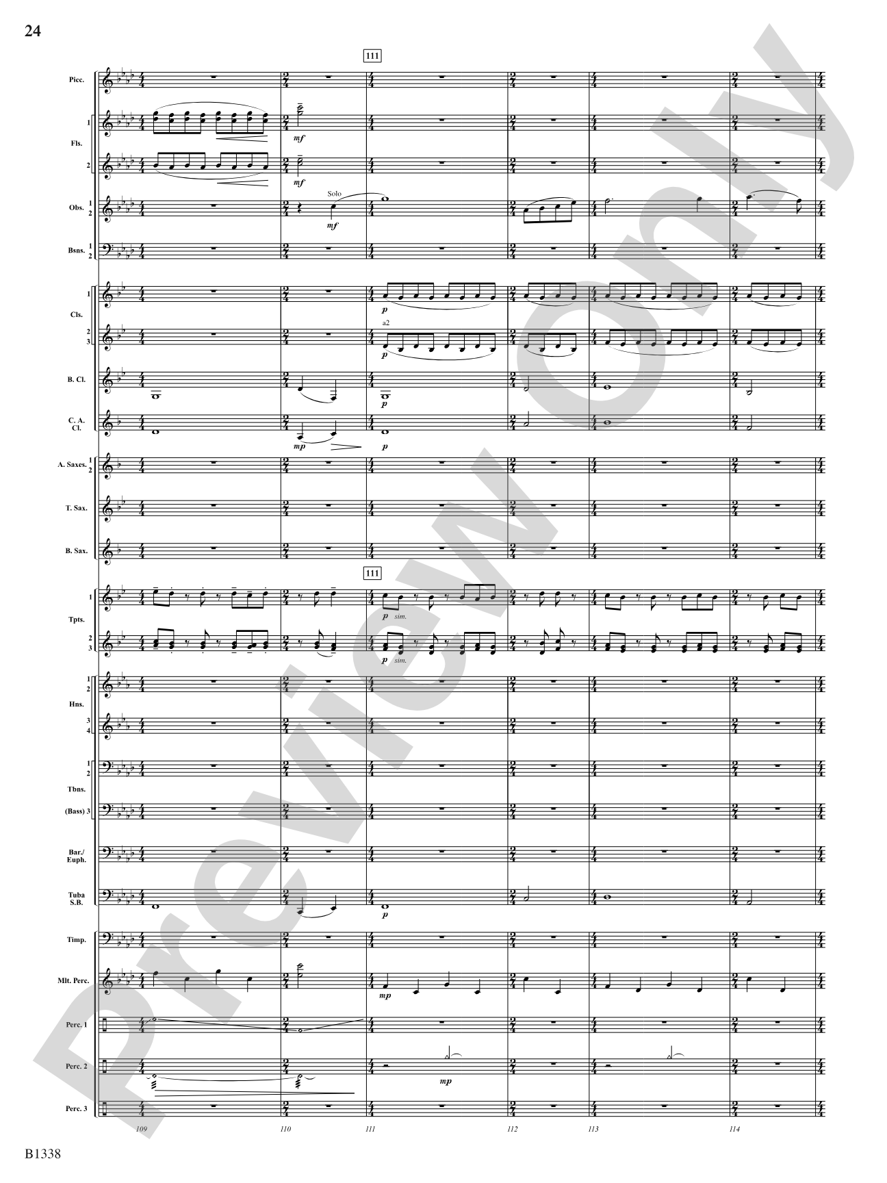 Rock Springs Saga: Concert Band Conductor Score & Parts