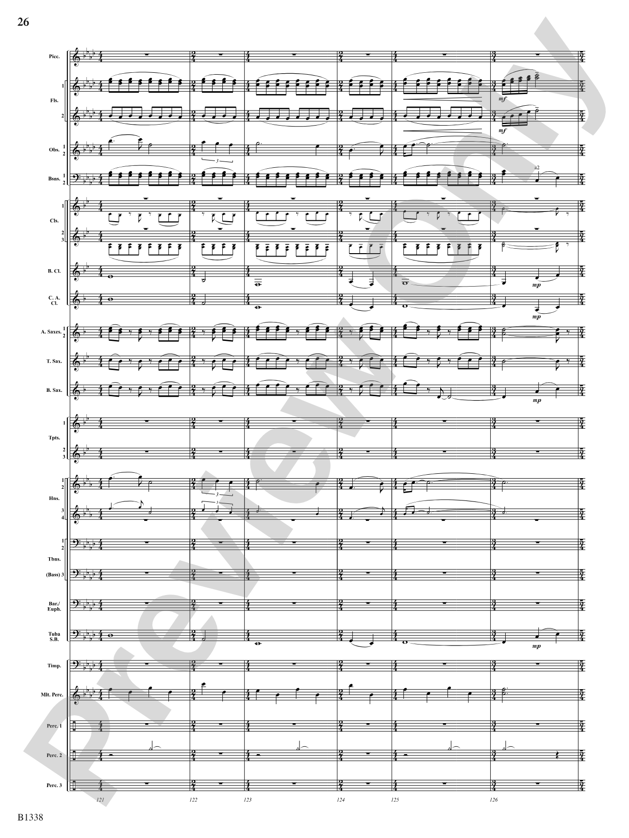 Rock Springs Saga: Concert Band Conductor Score & Parts