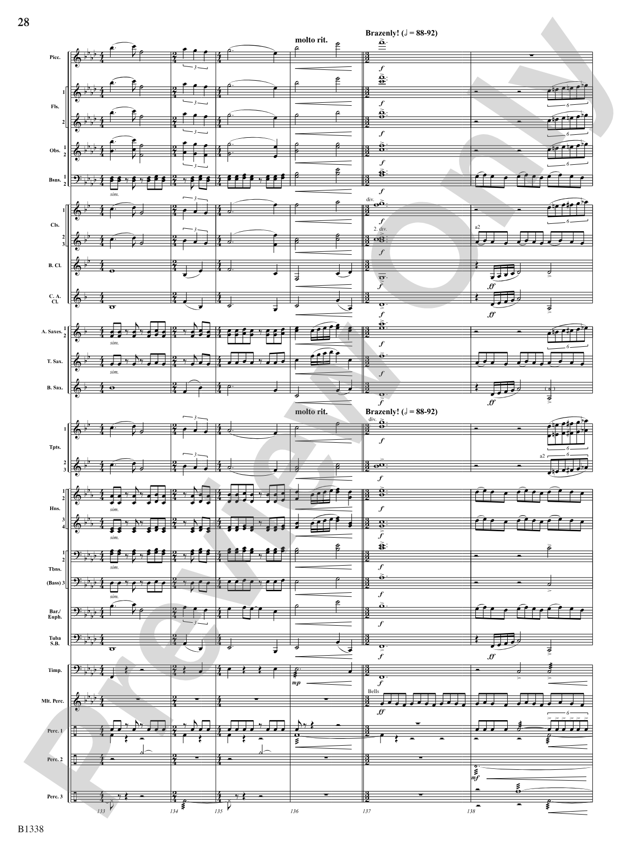 Rock Springs Saga: Concert Band Conductor Score & Parts