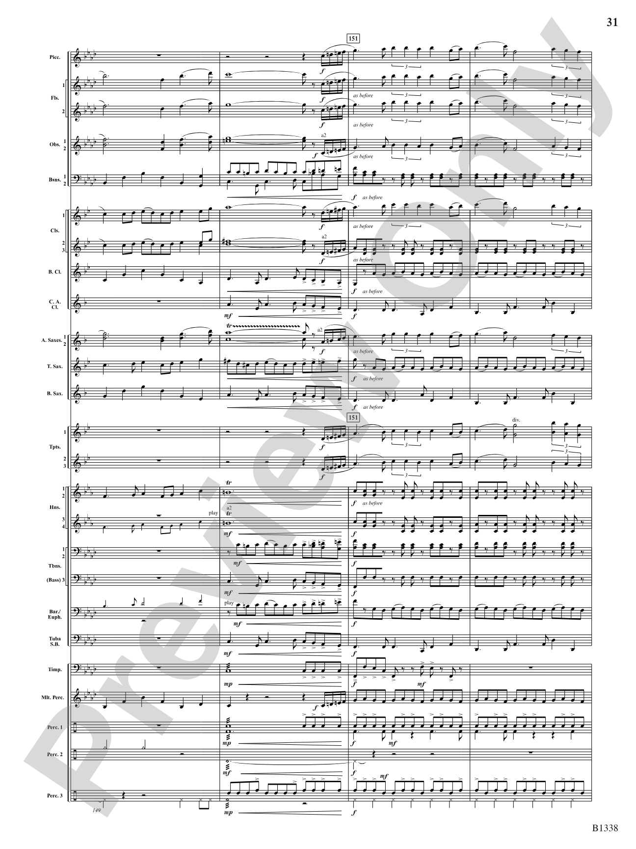 Rock Springs Saga: Concert Band Conductor Score & Parts