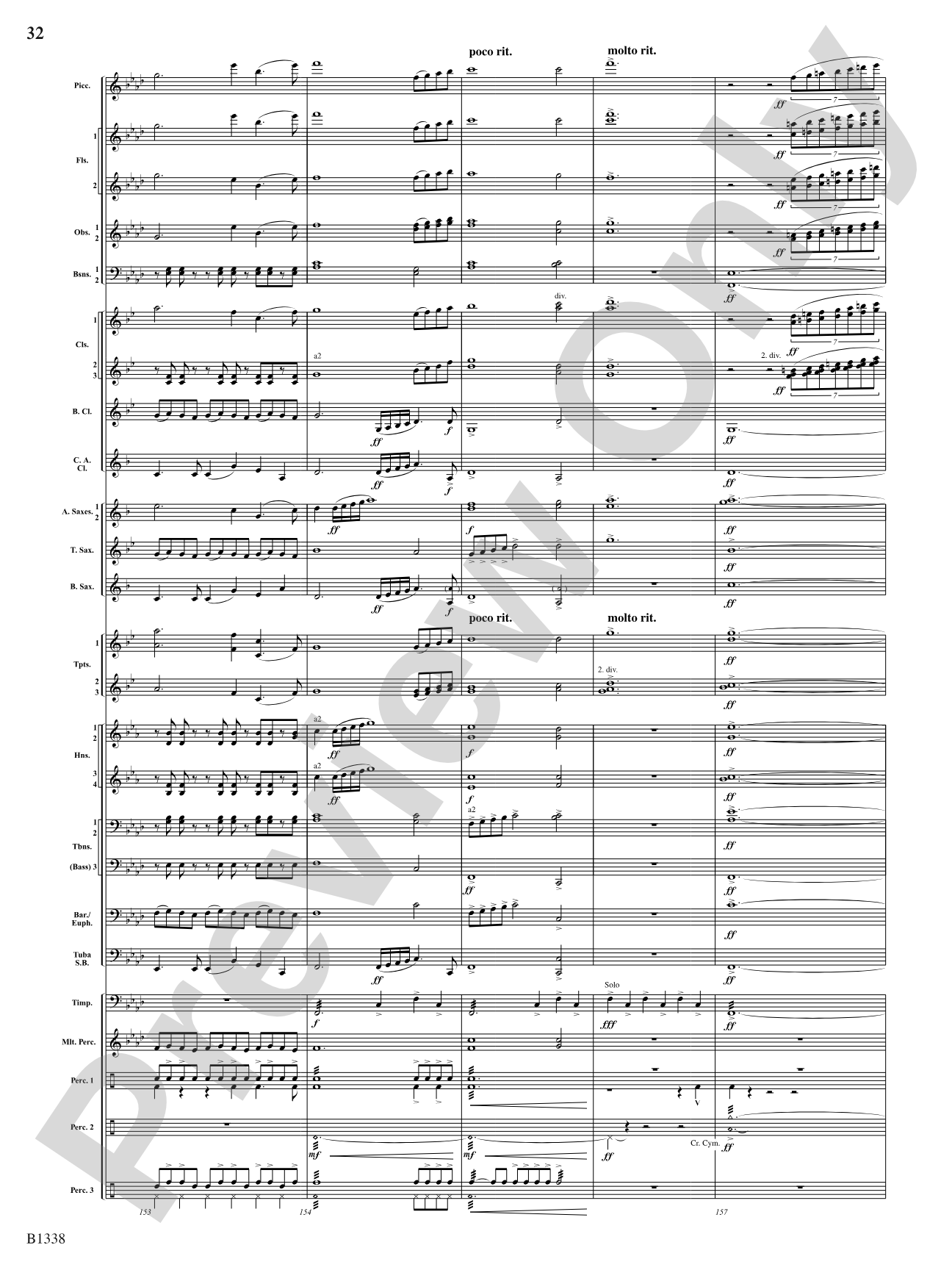 Rock Springs Saga: Concert Band Conductor Score & Parts