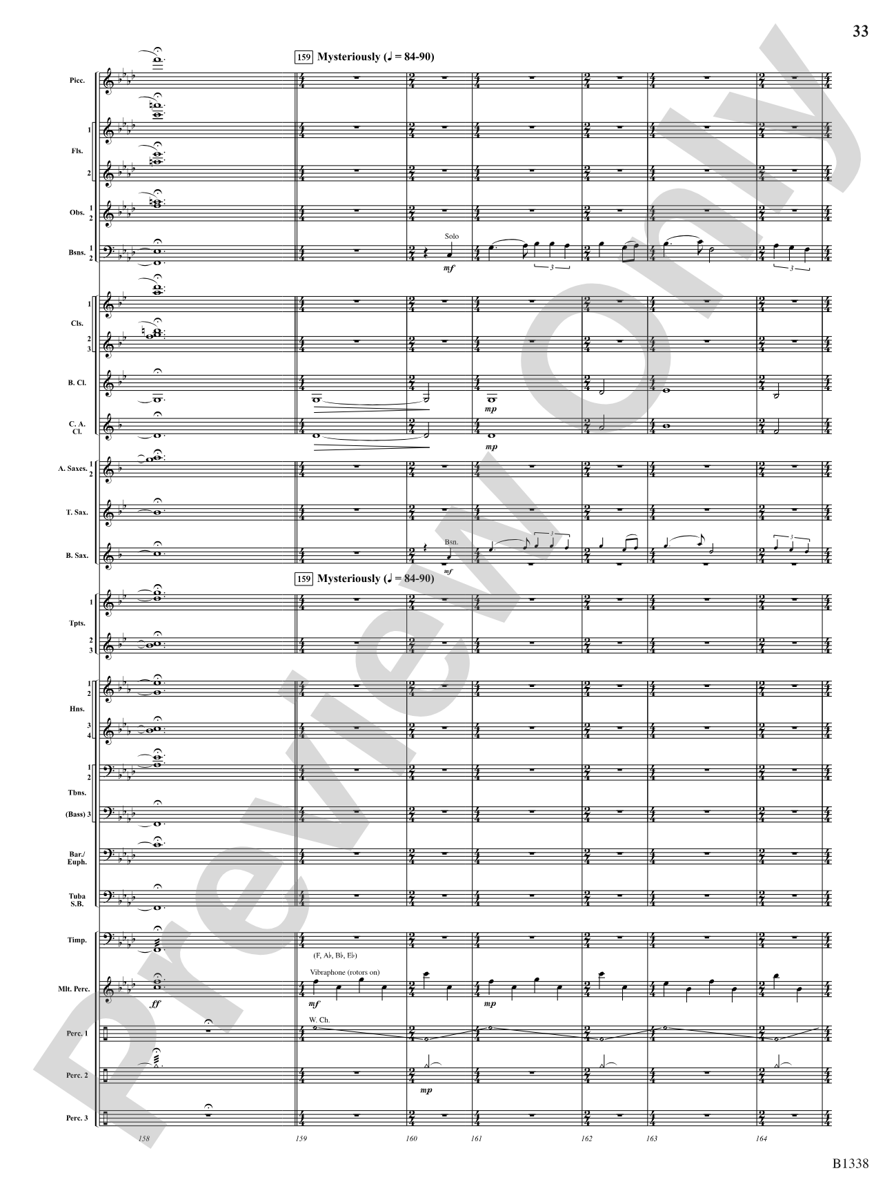 Rock Springs Saga: Concert Band Conductor Score & Parts