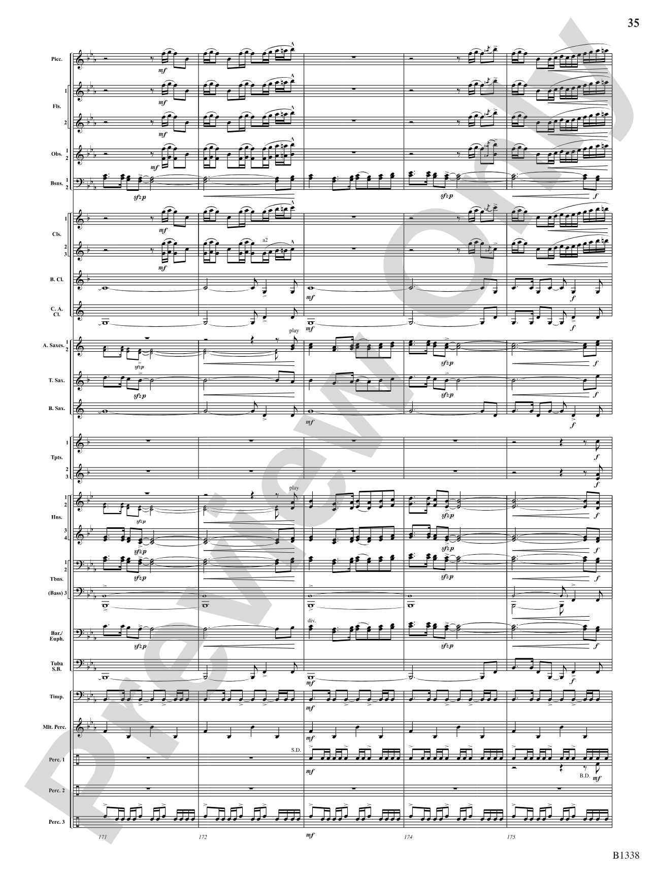 Rock Springs Saga: Concert Band Conductor Score & Parts