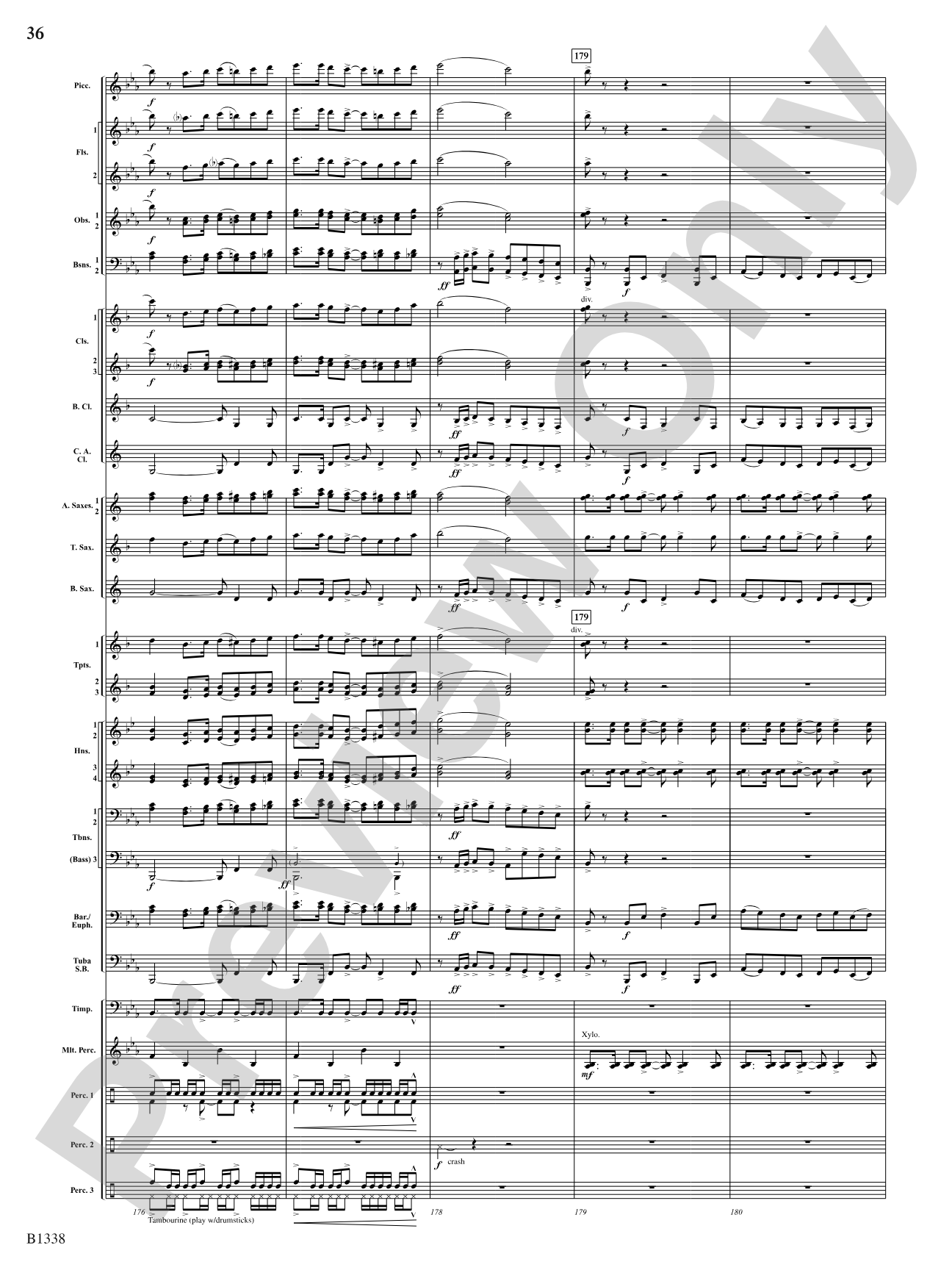 Rock Springs Saga: Concert Band Conductor Score & Parts