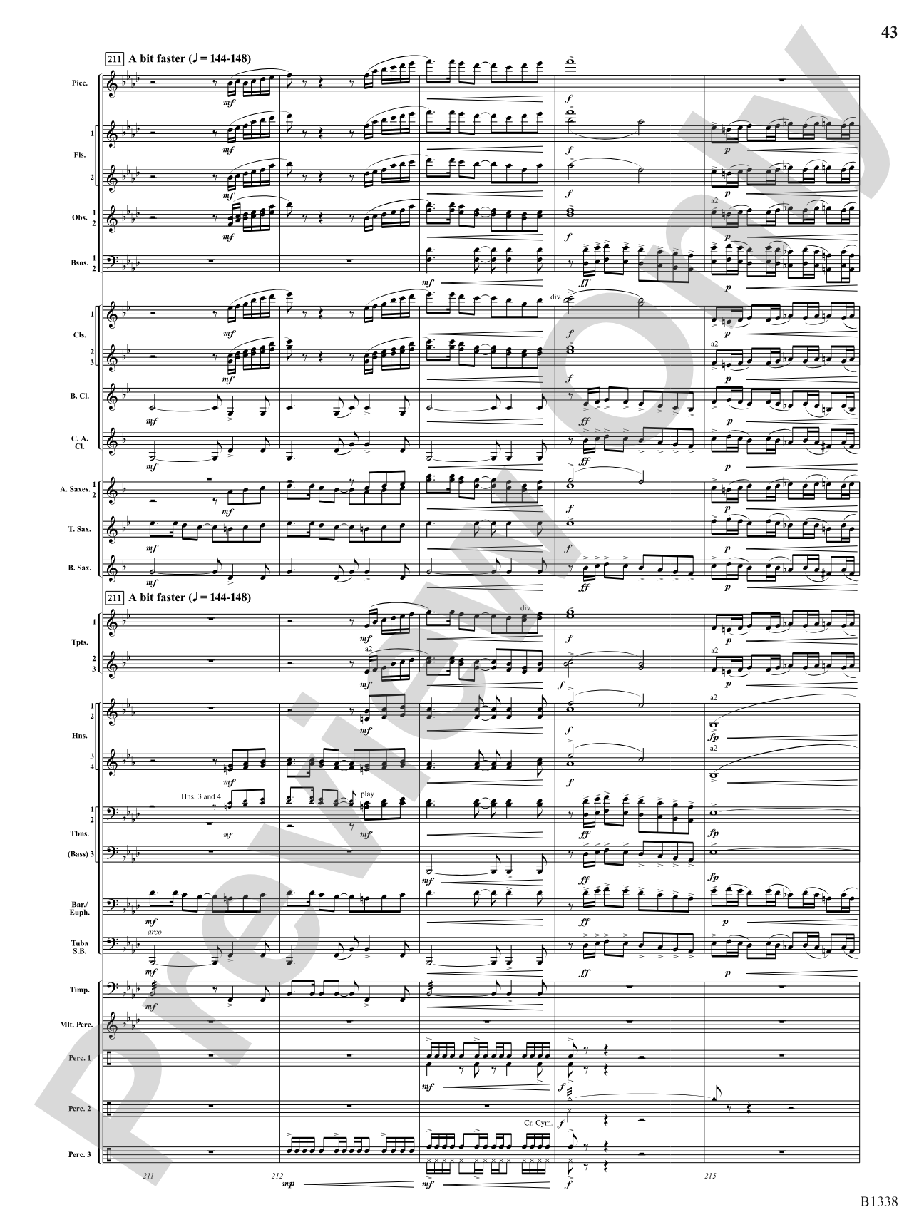 Rock Springs Saga: Concert Band Conductor Score & Parts