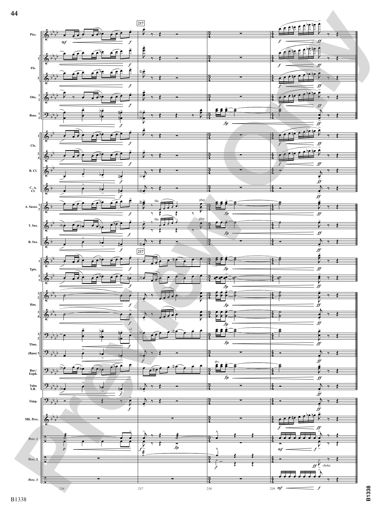 Rock Springs Saga: Concert Band Conductor Score & Parts