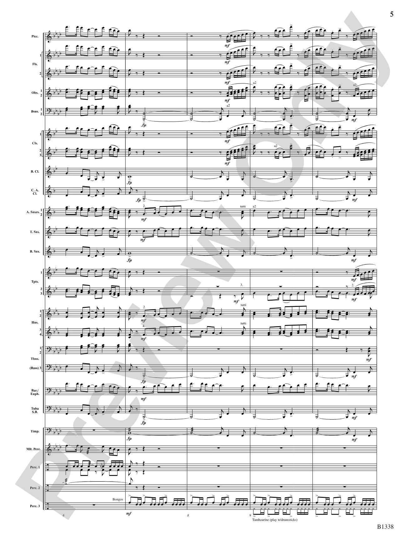 Rock Springs Saga: Concert Band Conductor Score & Parts