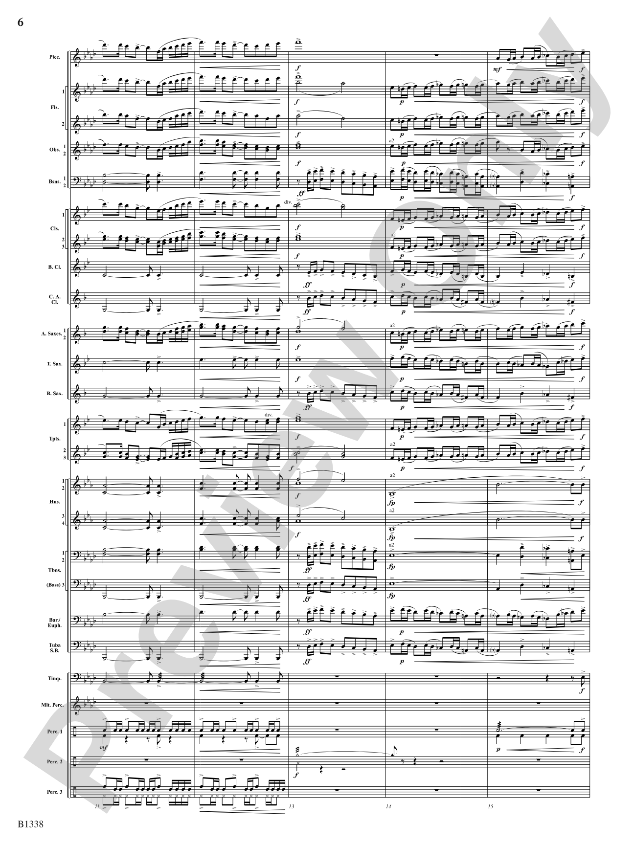 Rock Springs Saga: Concert Band Conductor Score & Parts