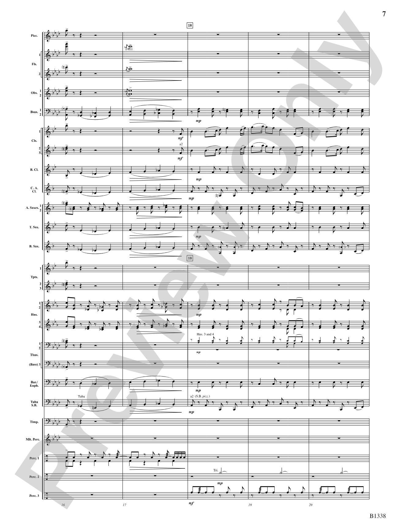 Rock Springs Saga: Concert Band Conductor Score & Parts