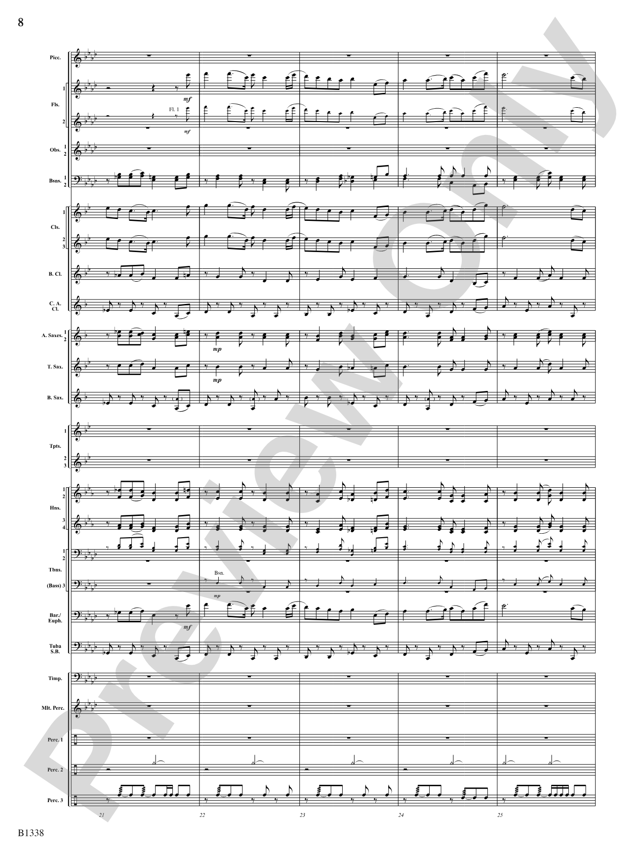 Rock Springs Saga: Concert Band Conductor Score & Parts