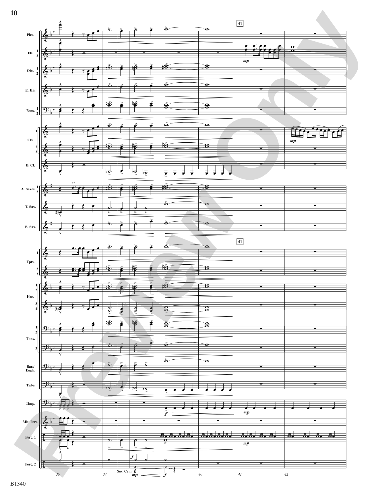 Winged Victory (Beacons of Light): Concert Band Conductor Score & Parts