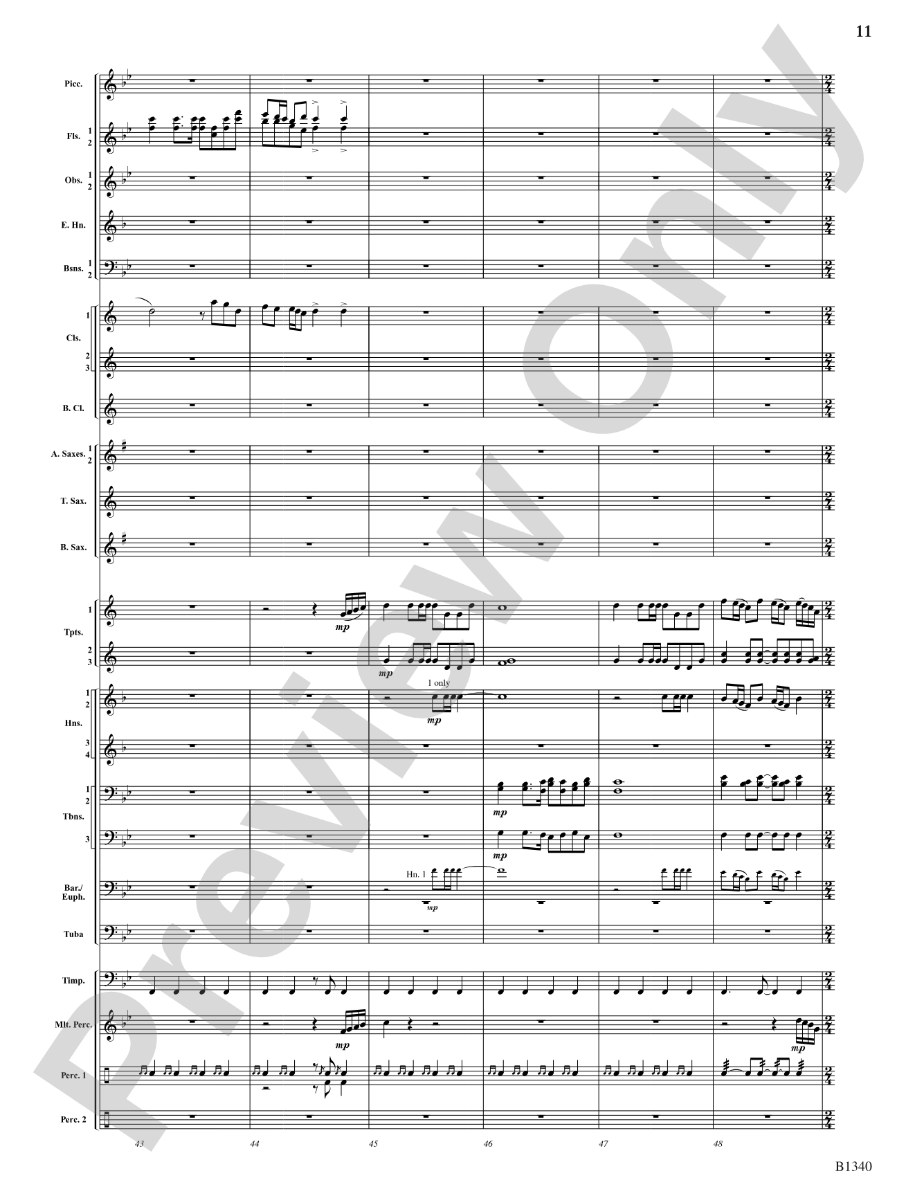 Winged Victory (Beacons of Light): Concert Band Conductor Score & Parts