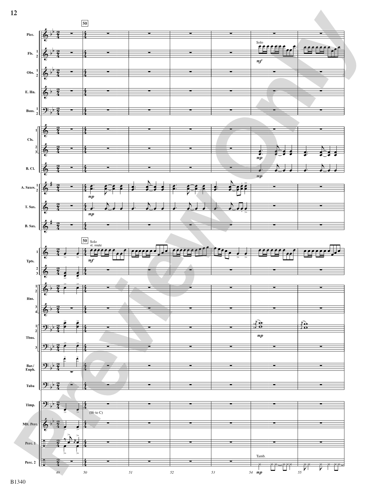 Winged Victory (Beacons of Light): Concert Band Conductor Score & Parts
