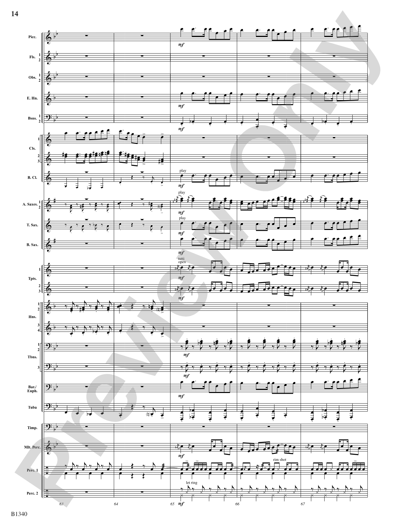 Winged Victory (Beacons of Light): Concert Band Conductor Score & Parts