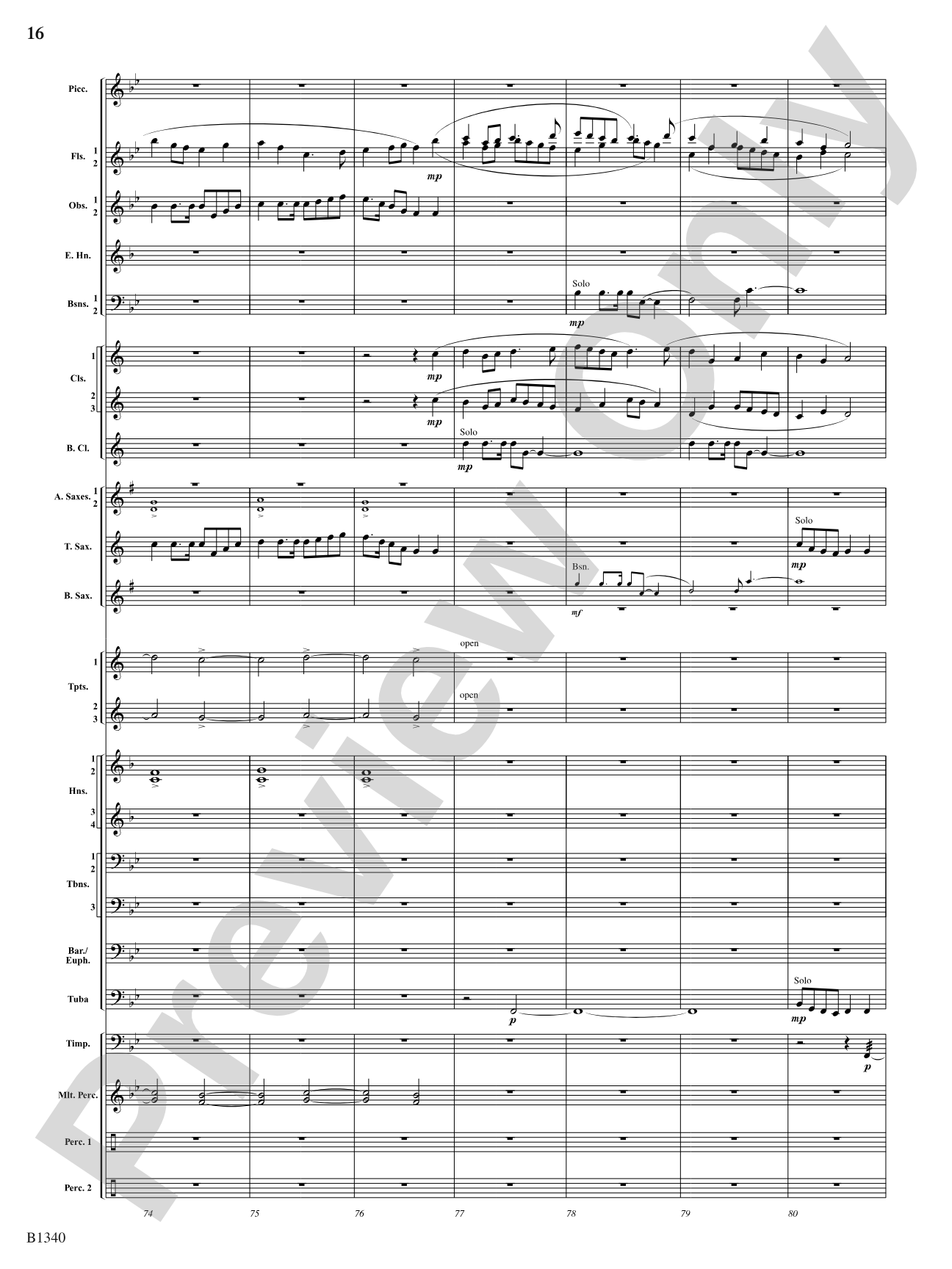 Winged Victory (Beacons of Light): Concert Band Conductor Score & Parts