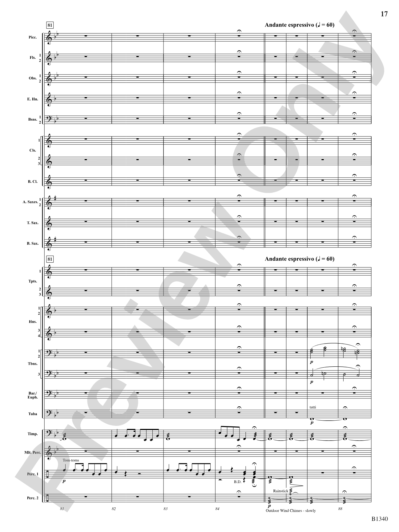 Winged Victory (Beacons of Light): Concert Band Conductor Score & Parts