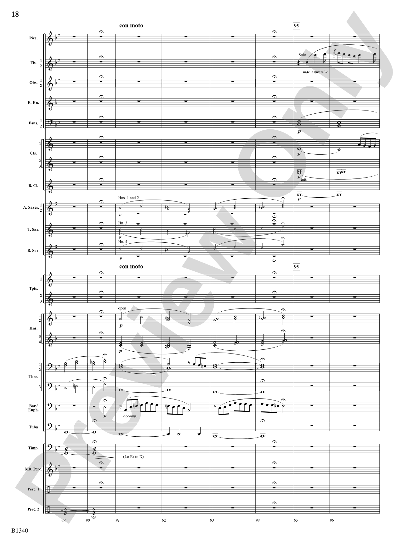 Winged Victory (Beacons of Light): Concert Band Conductor Score & Parts