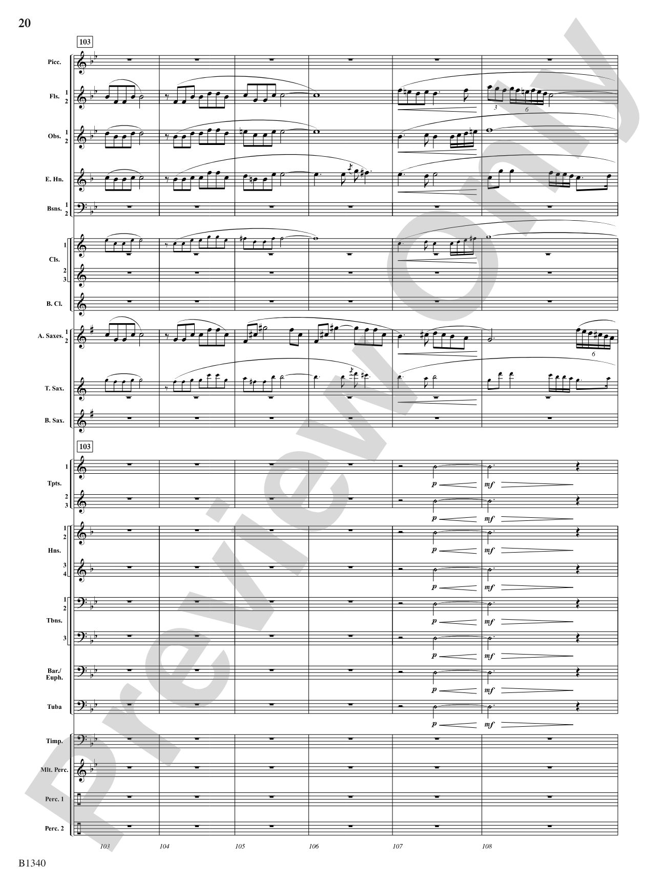 Winged Victory (Beacons of Light): Concert Band Conductor Score & Parts