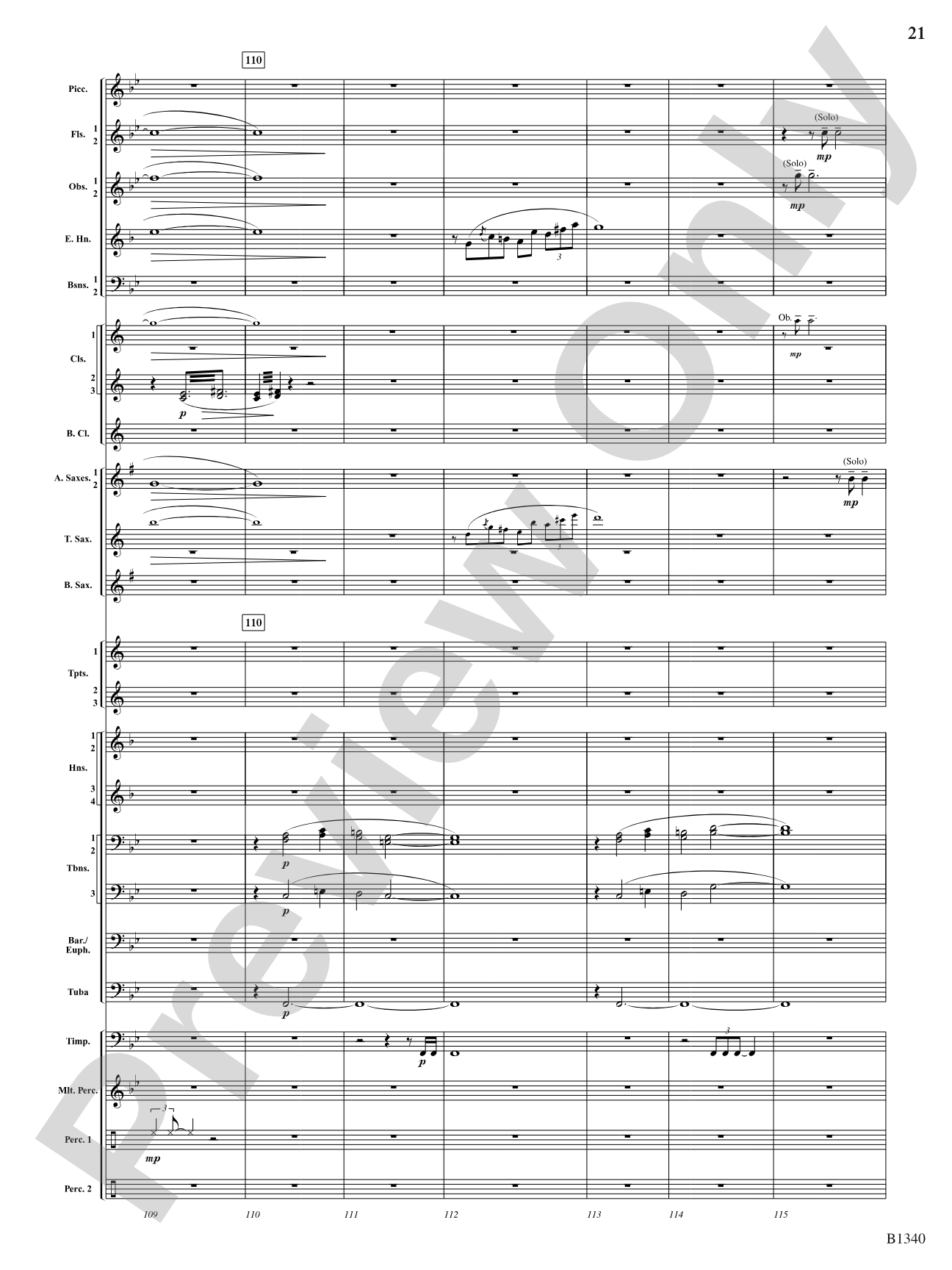 Winged Victory (Beacons of Light): Concert Band Conductor Score & Parts