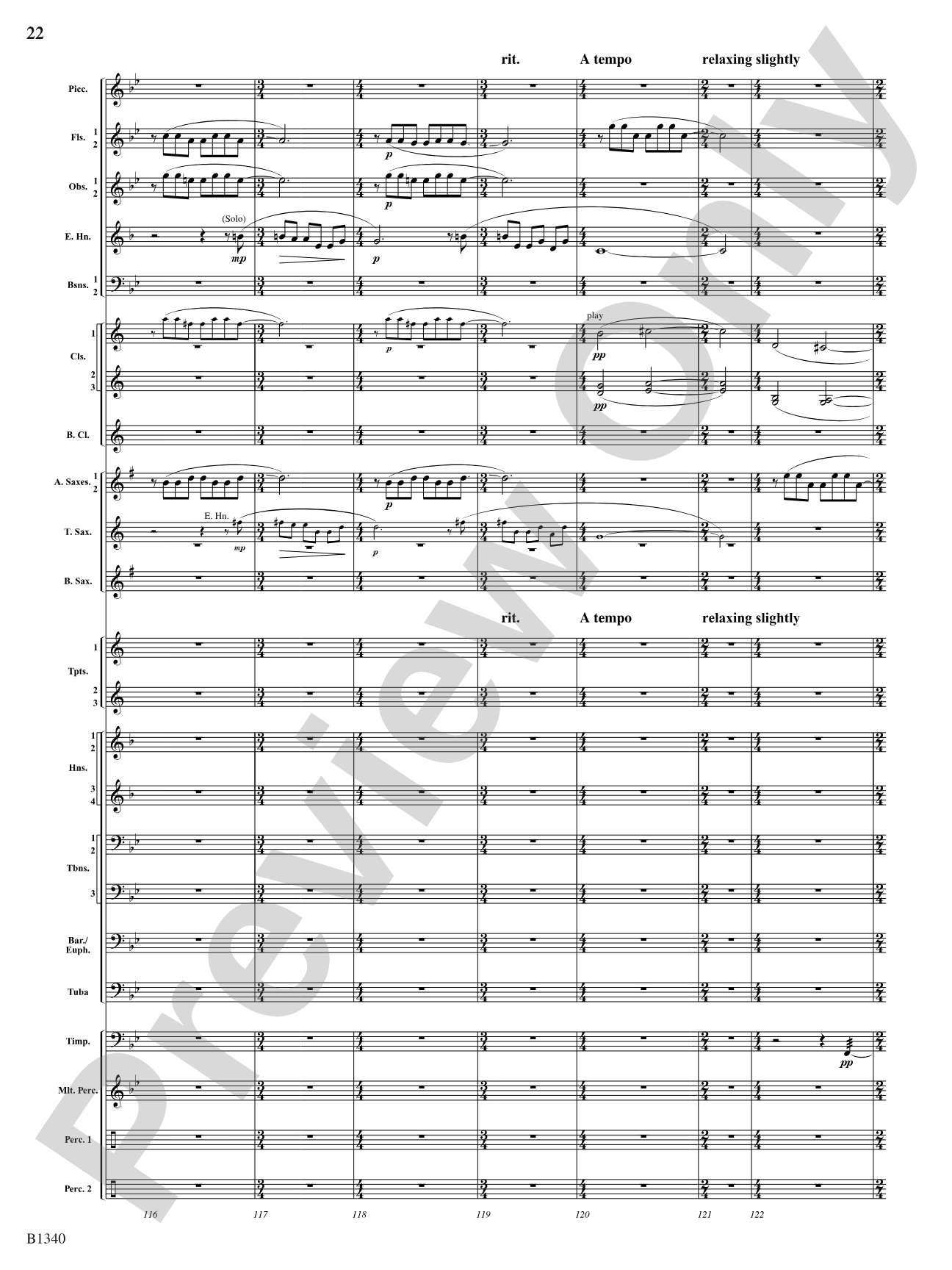 Winged Victory (Beacons of Light): Concert Band Conductor Score & Parts