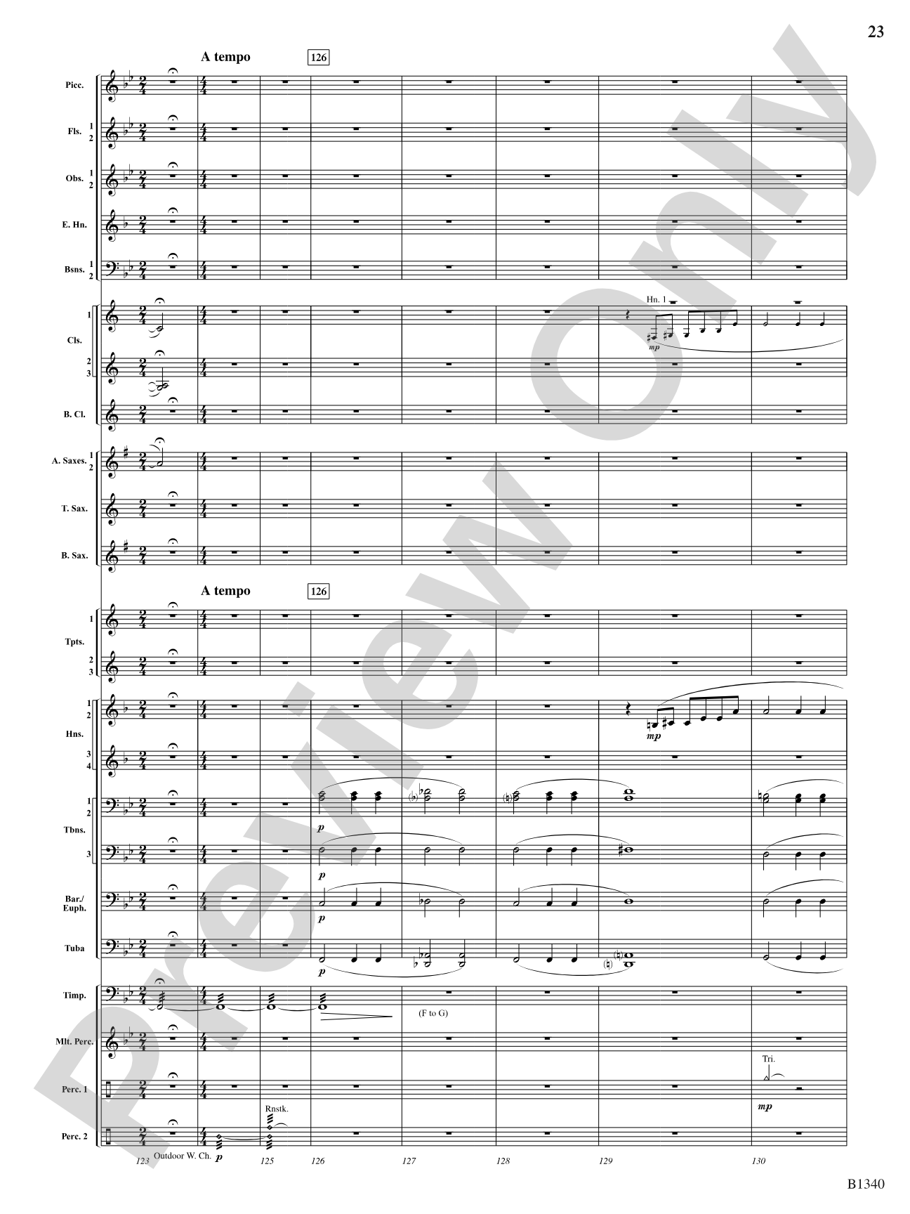 Winged Victory (Beacons of Light): Concert Band Conductor Score & Parts