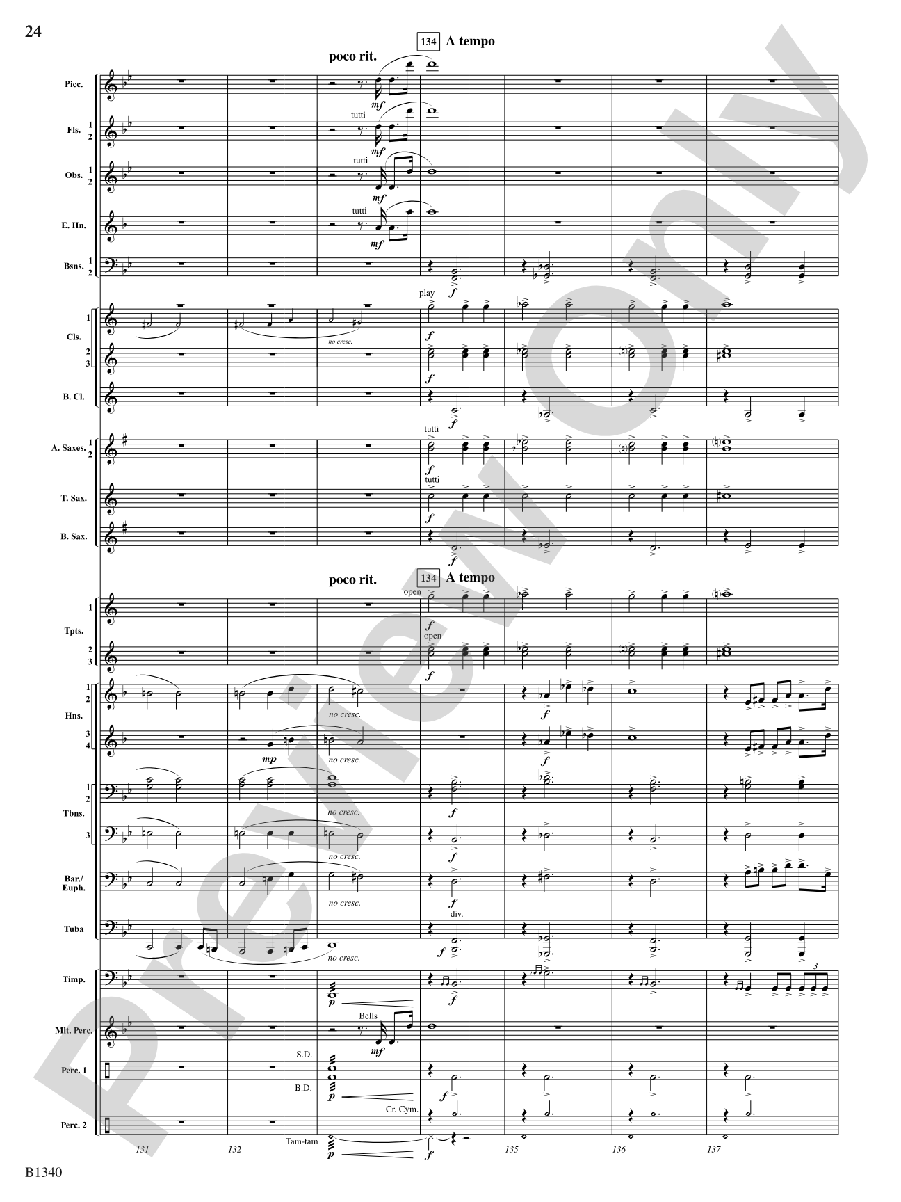 Winged Victory (Beacons of Light): Concert Band Conductor Score & Parts