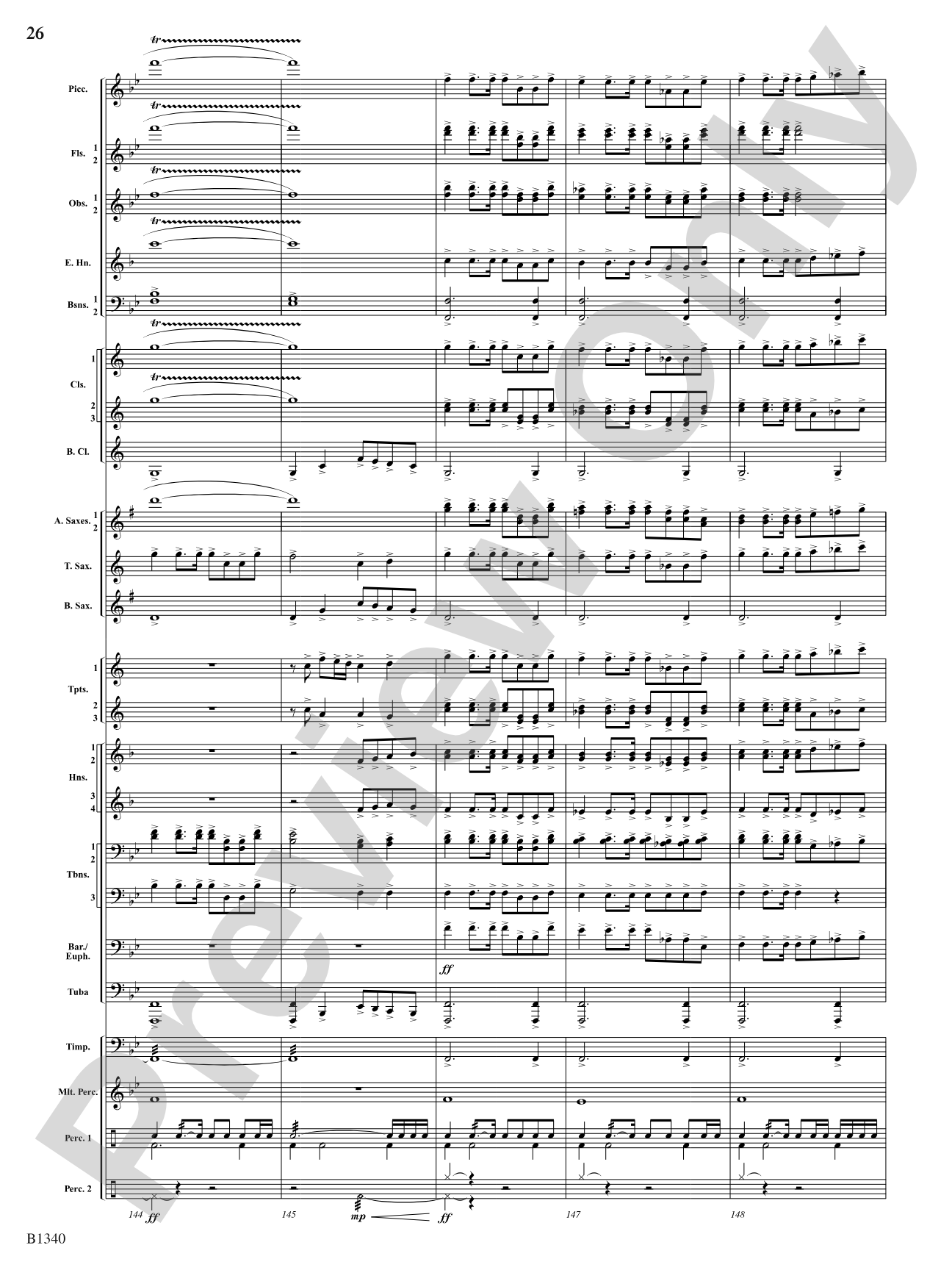 Winged Victory (Beacons of Light): Concert Band Conductor Score & Parts