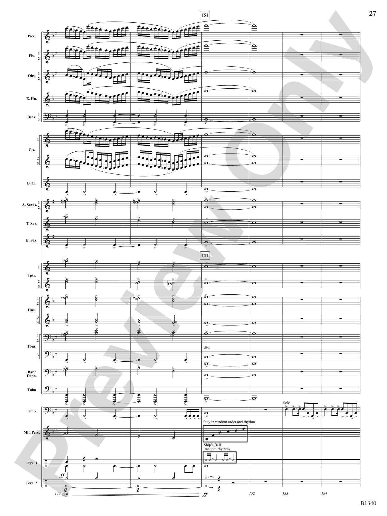 Winged Victory (Beacons of Light): Concert Band Conductor Score & Parts