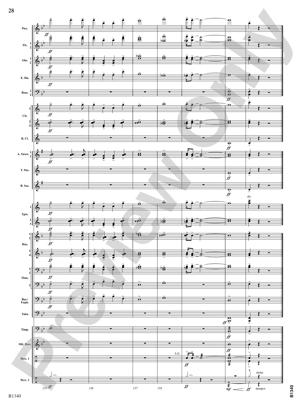 Winged Victory (Beacons of Light): Concert Band Conductor Score & Parts