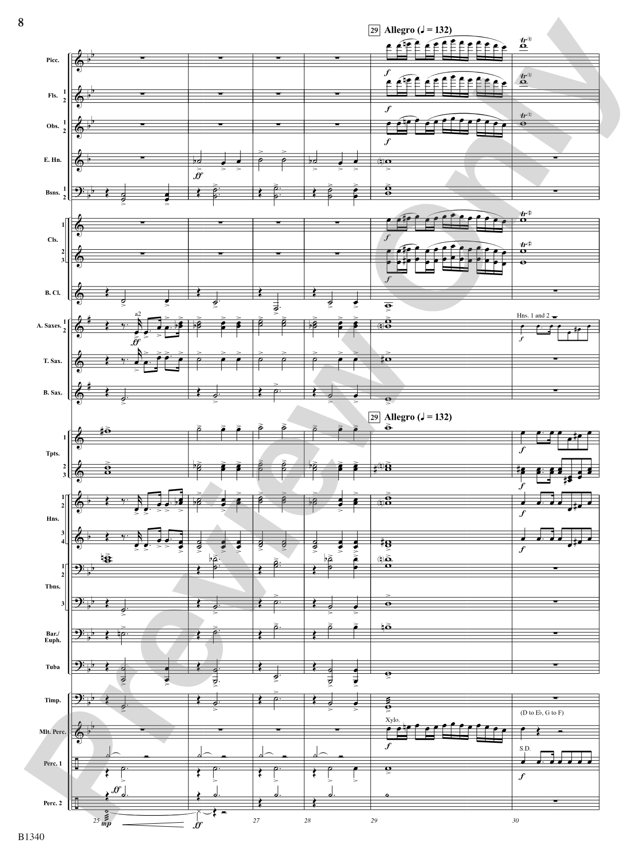 Winged Victory (Beacons of Light): Concert Band Conductor Score & Parts