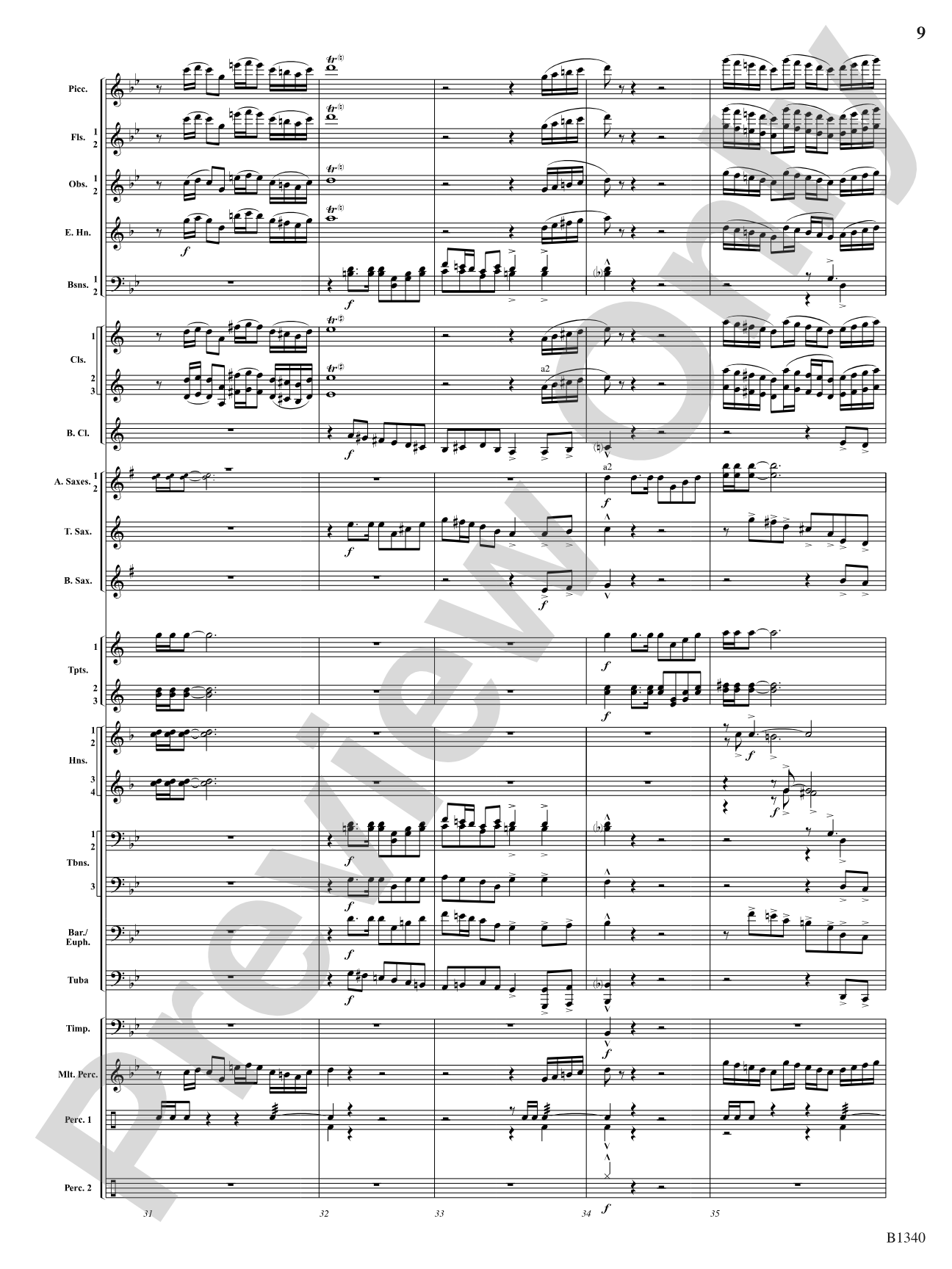 Winged Victory (Beacons of Light): Concert Band Conductor Score & Parts