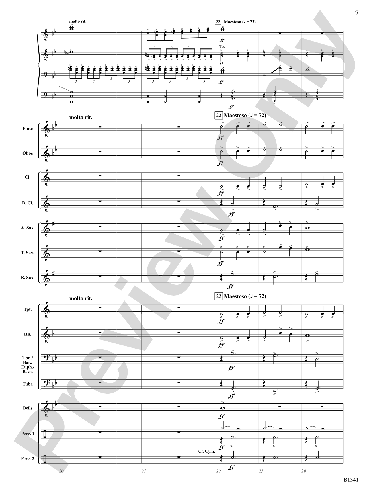 Winged Victory - Elementary Supplemental (A) (Beacons of Light): Concert Band Conductor Score & Parts