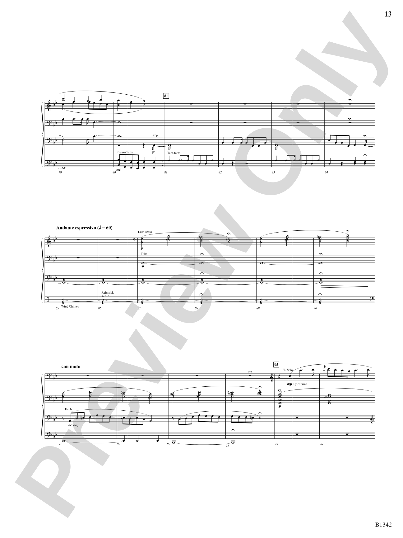 Winged Victory - Intermediate Supplemental Set (B) (Beacons of Light): Concert Band Conductor Score & Parts