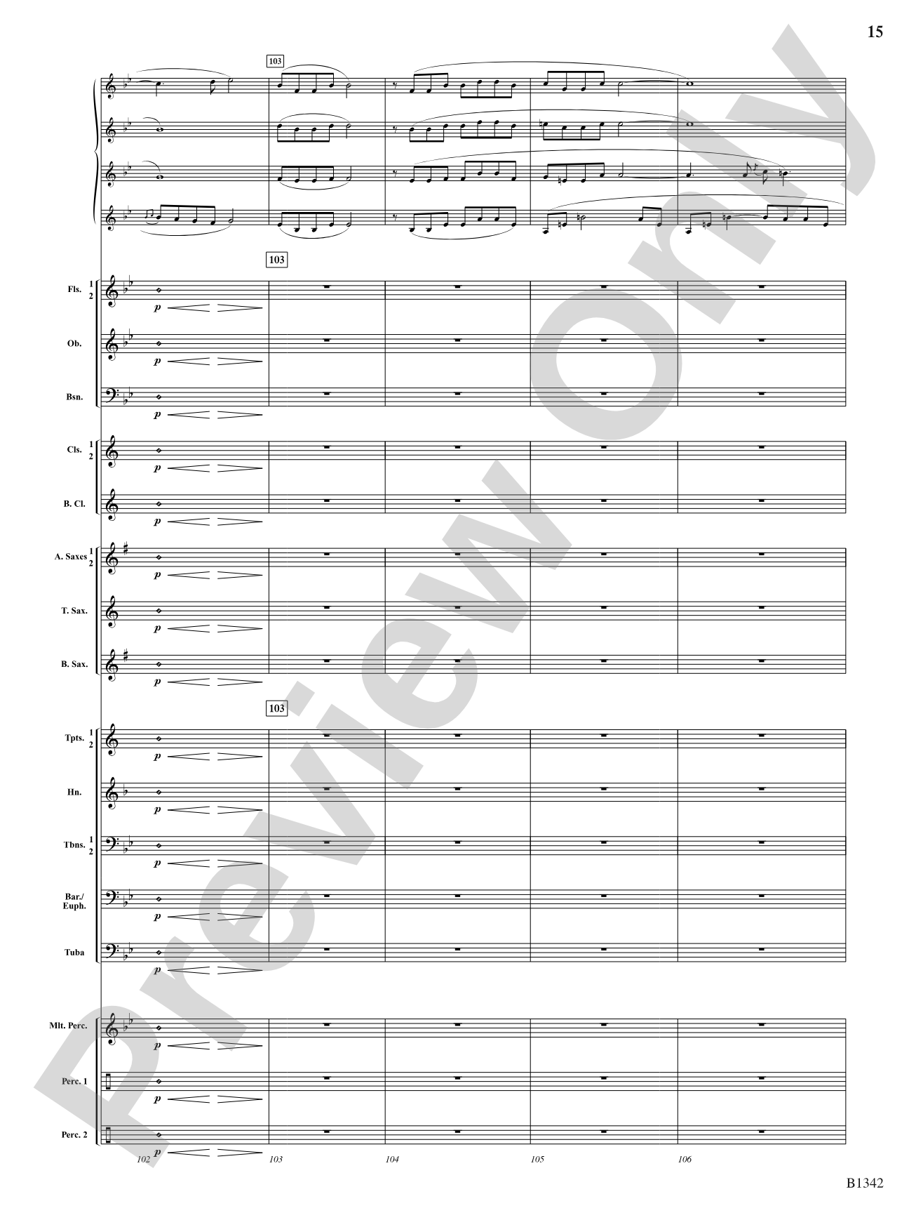 Winged Victory - Intermediate Supplemental Set (B) (Beacons of Light): Concert Band Conductor Score & Parts
