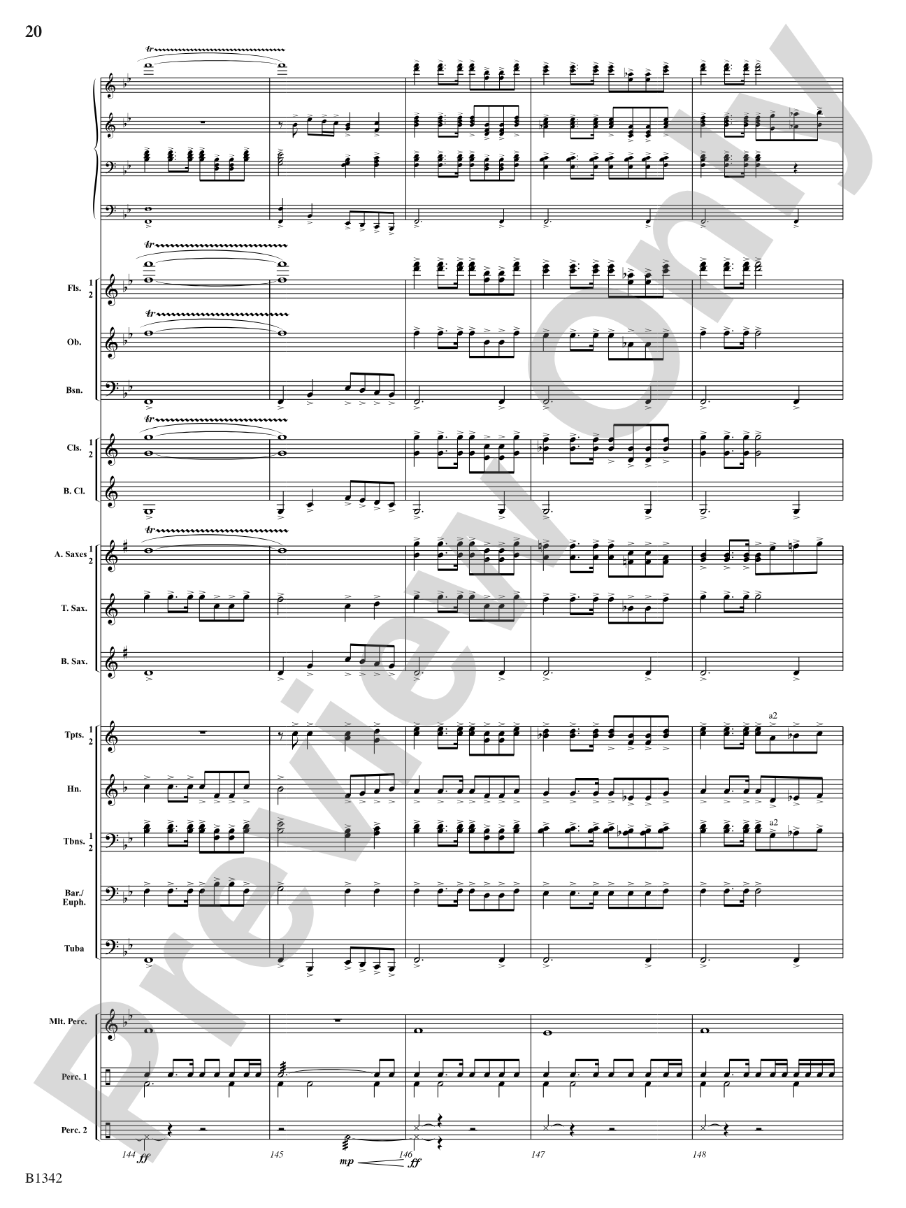 Winged Victory - Intermediate Supplemental Set (B) (Beacons of Light): Concert Band Conductor Score & Parts