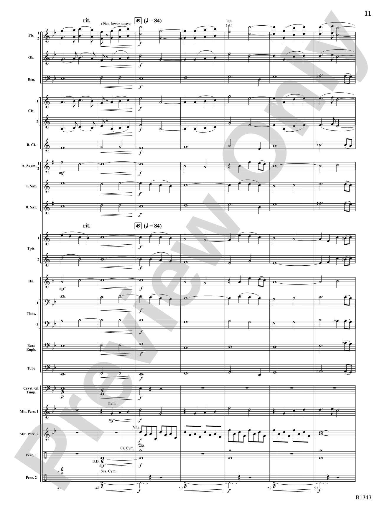 Epiphany: Concert Band Conductor Score & Parts