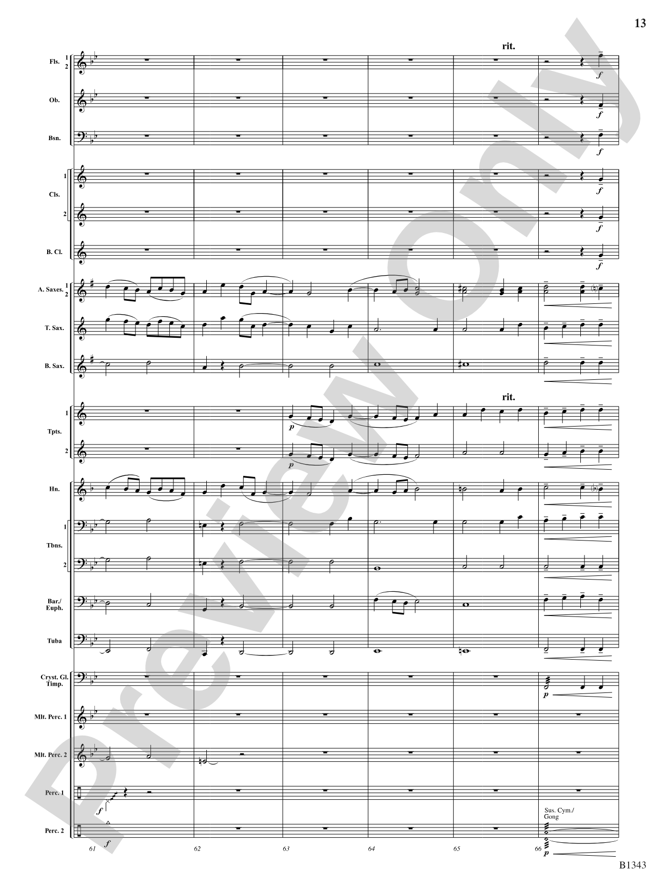 Epiphany: Concert Band Conductor Score & Parts