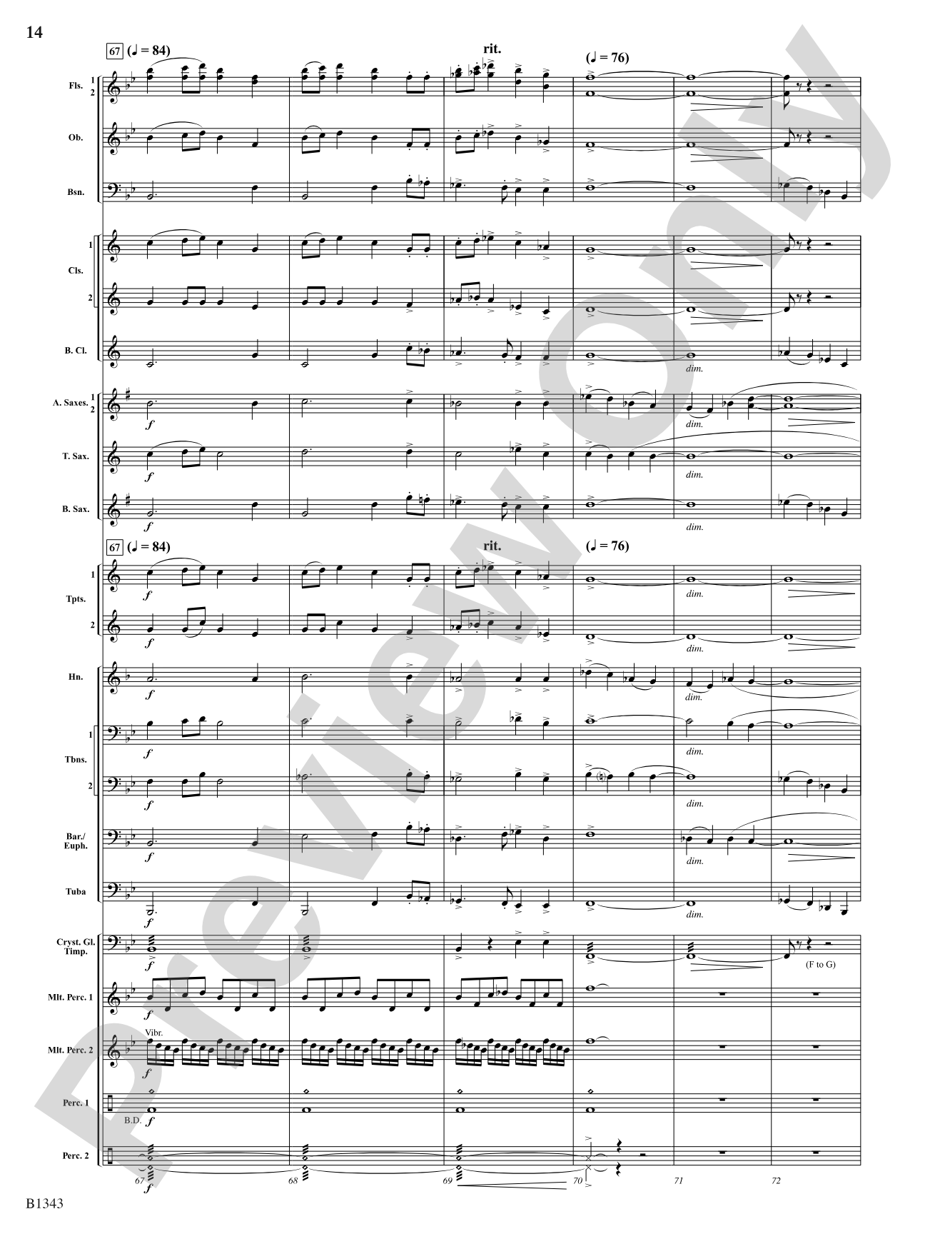 Epiphany: Concert Band Conductor Score & Parts