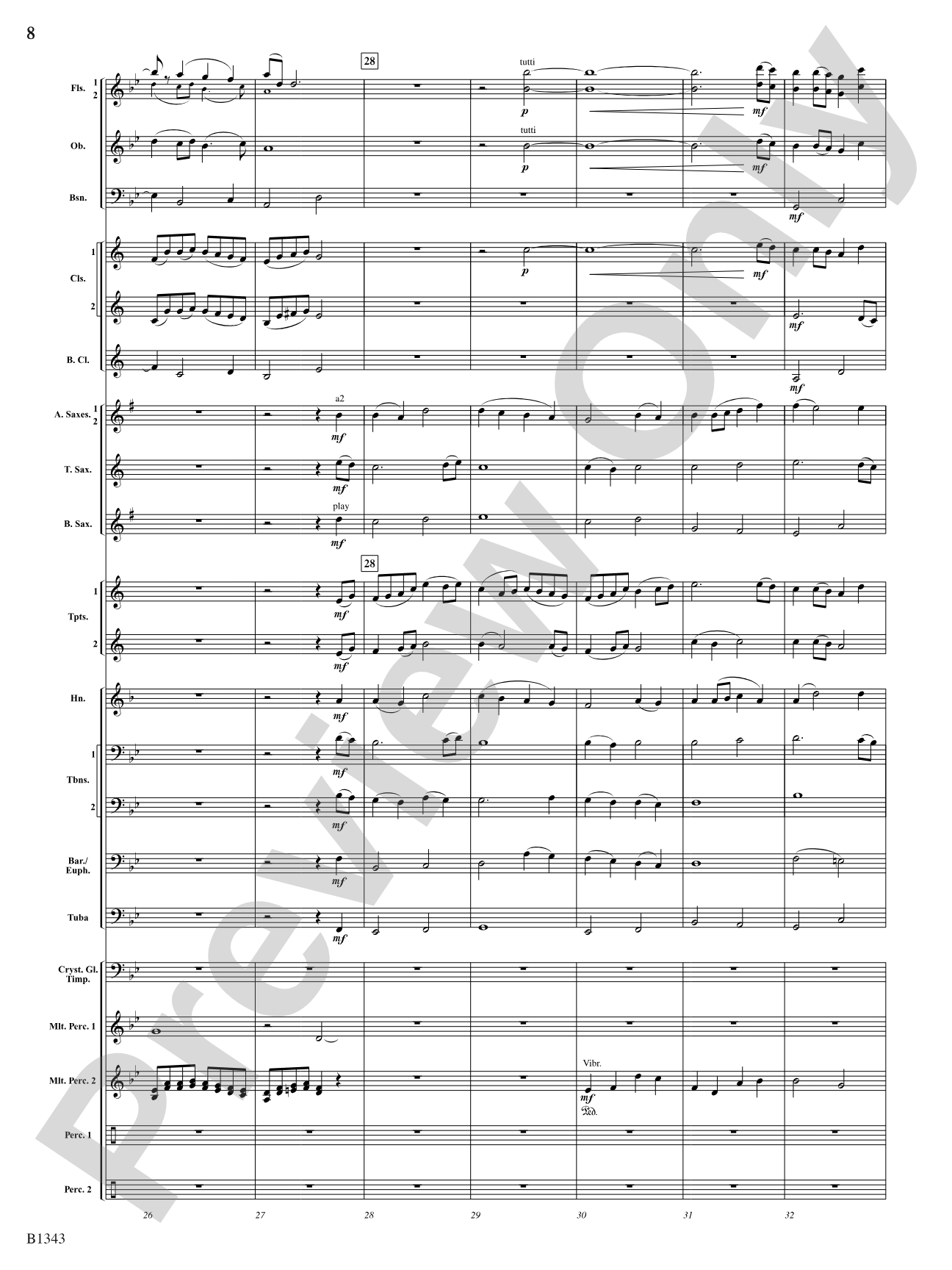 Epiphany: Concert Band Conductor Score & Parts