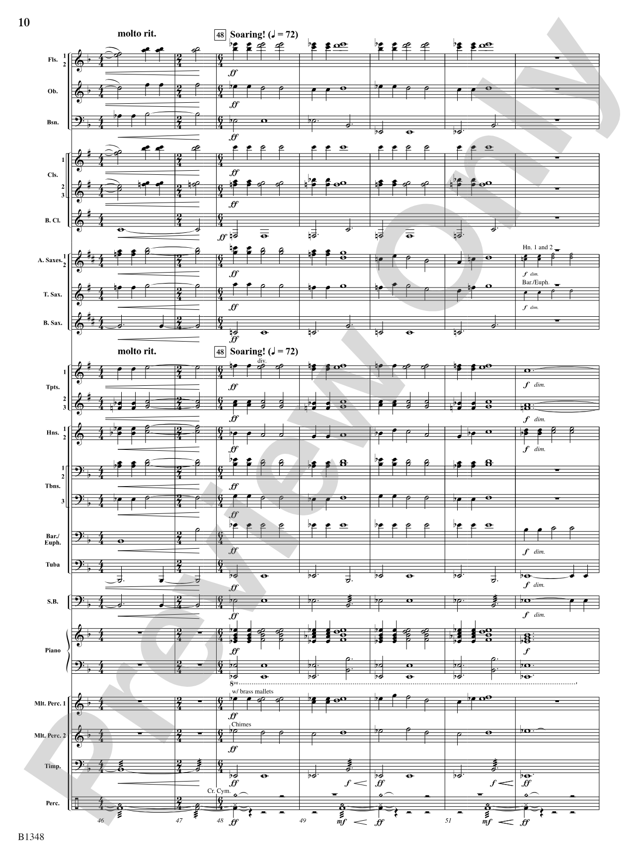 Waves: Concert Band Conductor Score & Parts