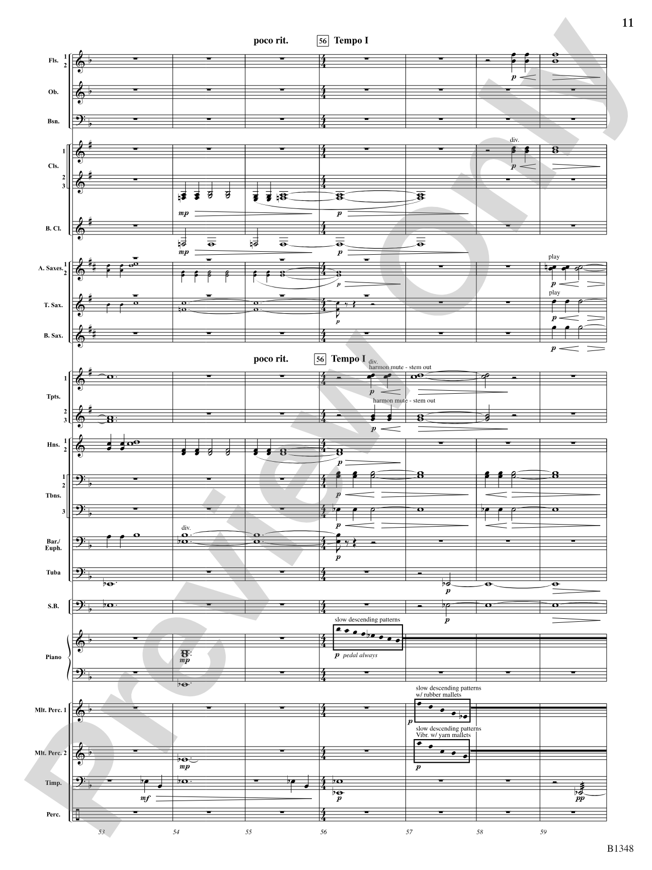 Waves: Concert Band Conductor Score & Parts