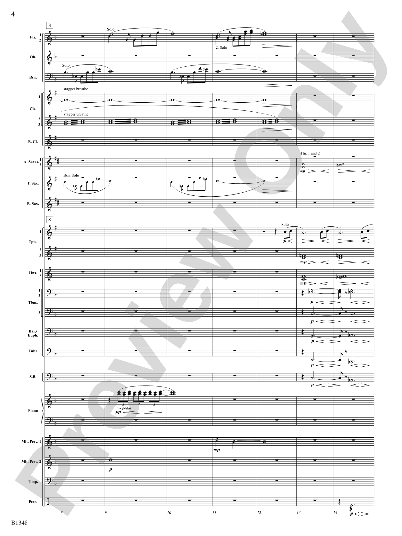 Waves: Concert Band Conductor Score & Parts