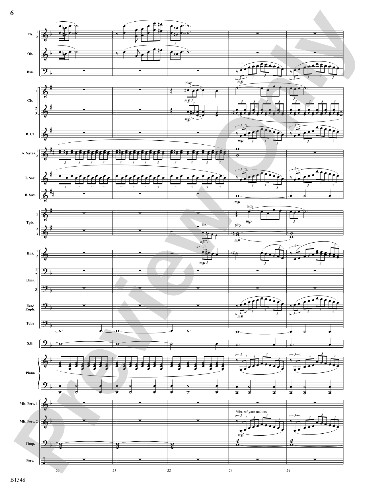 Waves: Concert Band Conductor Score & Parts